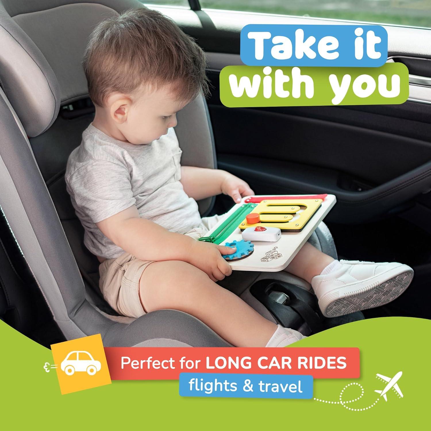 Tablero Ocupado Montessori deMoca para Bebés 1-3 Años