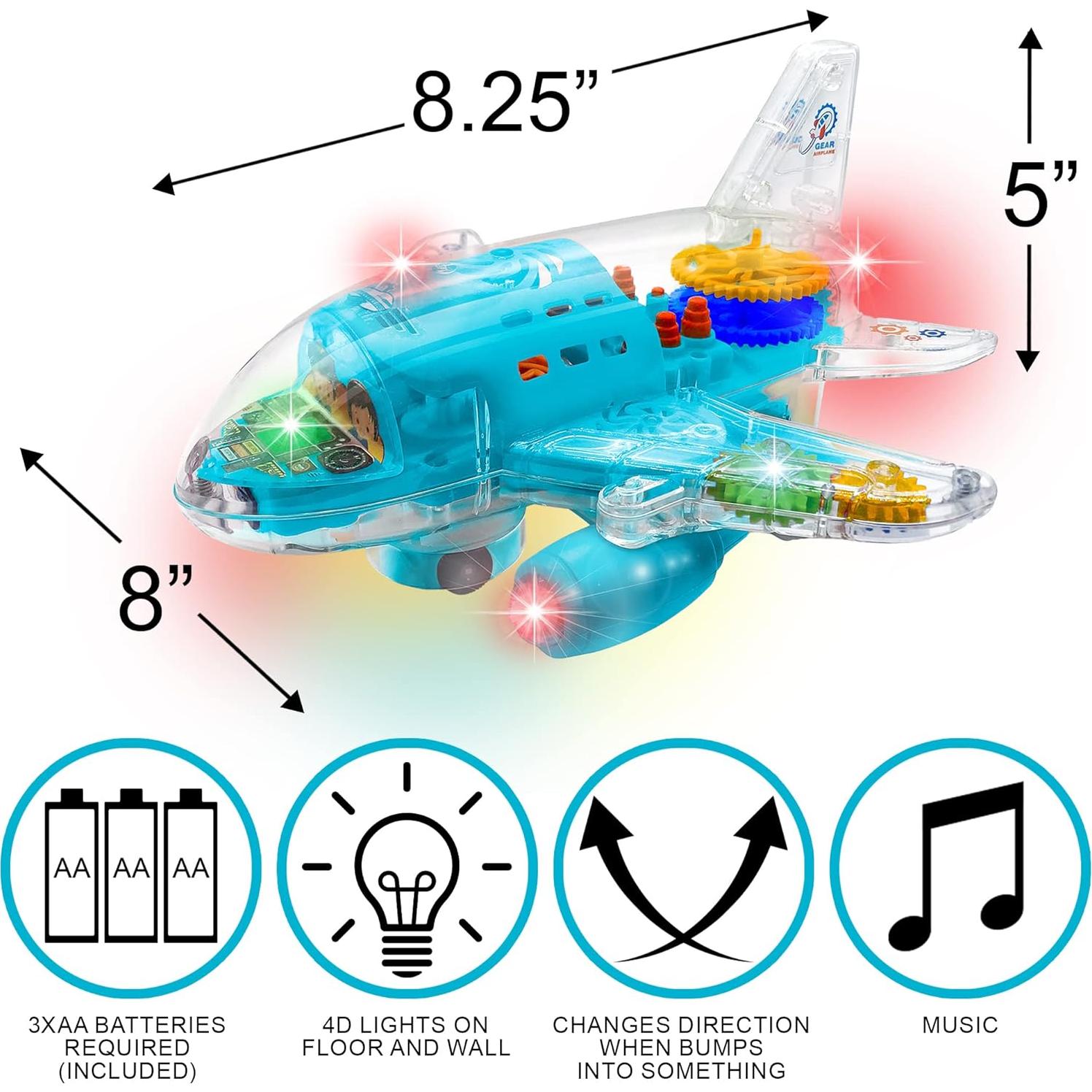 Juguete de avión iluminado ArtCreativity 20.96 cm para niños