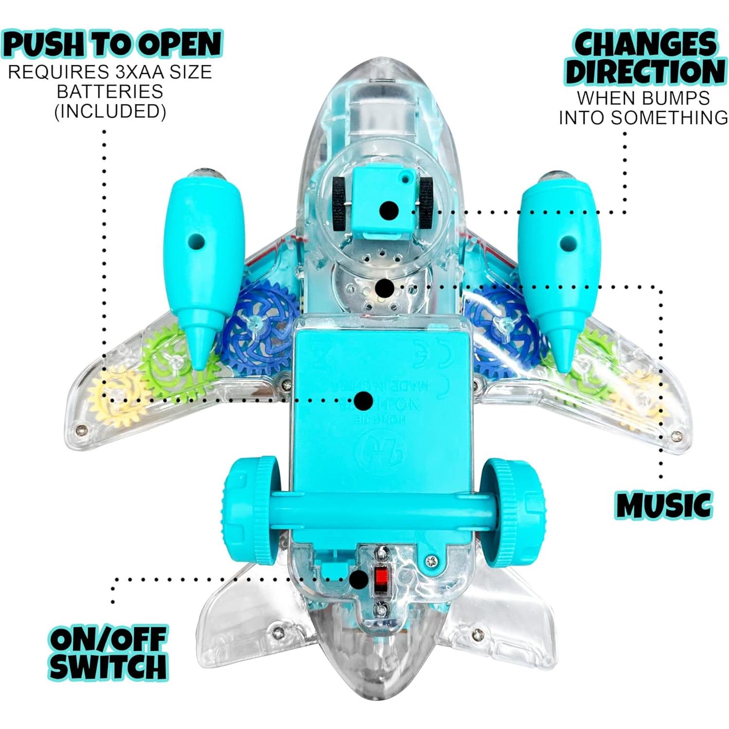 Juguete de avión iluminado ArtCreativity 20.96 cm para niños