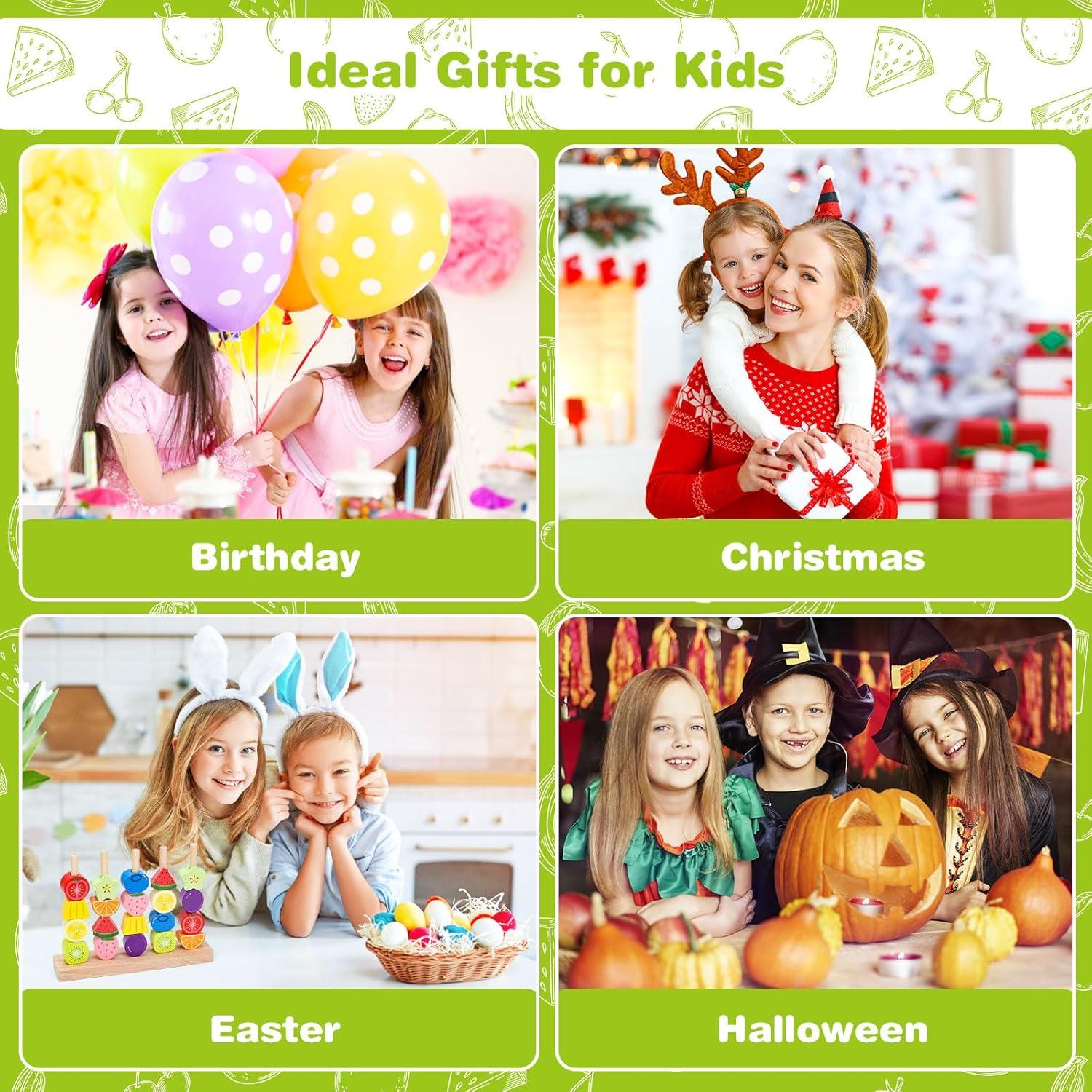 Kit Montessori de Cuentas de Madera Appoft 20 Piezas 2-5 Años