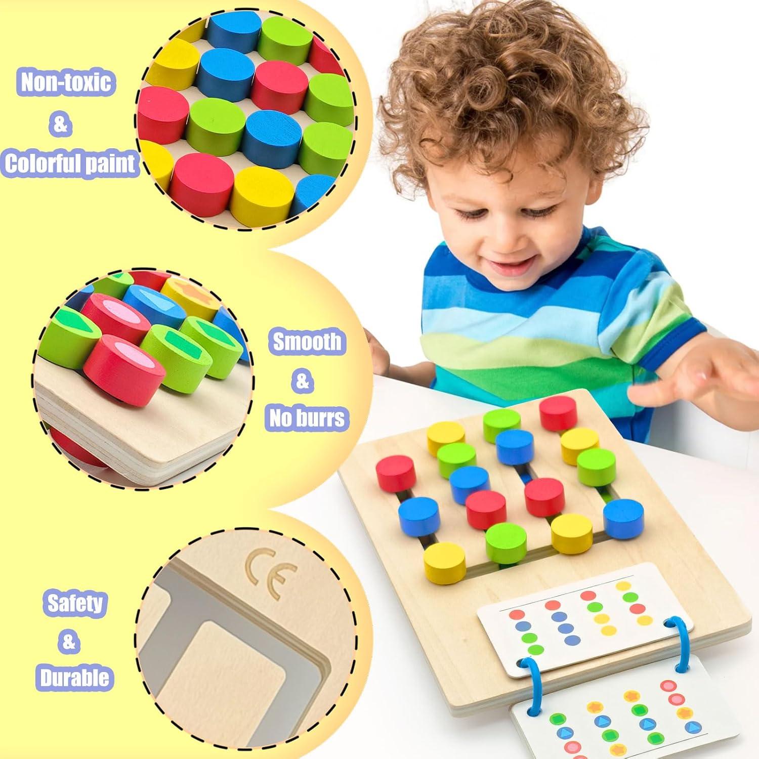 Rompecabezas Deslizante de Madera Montessori ZHX 22.9x15.5cm