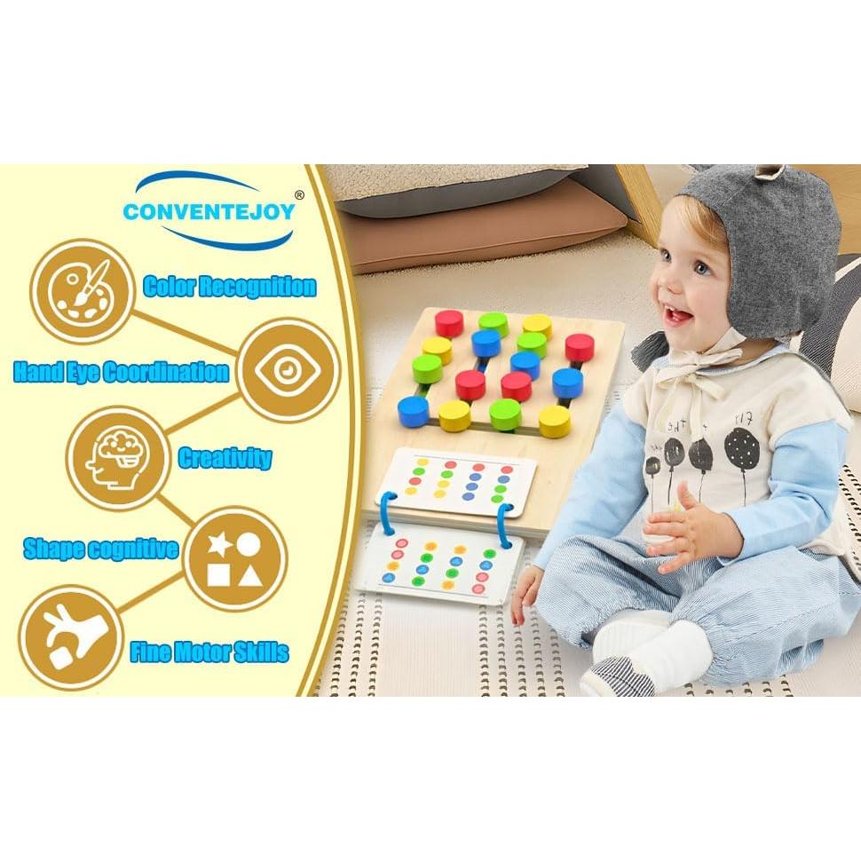 Rompecabezas Deslizante de Madera Montessori ZHX 22.9x15.5cm