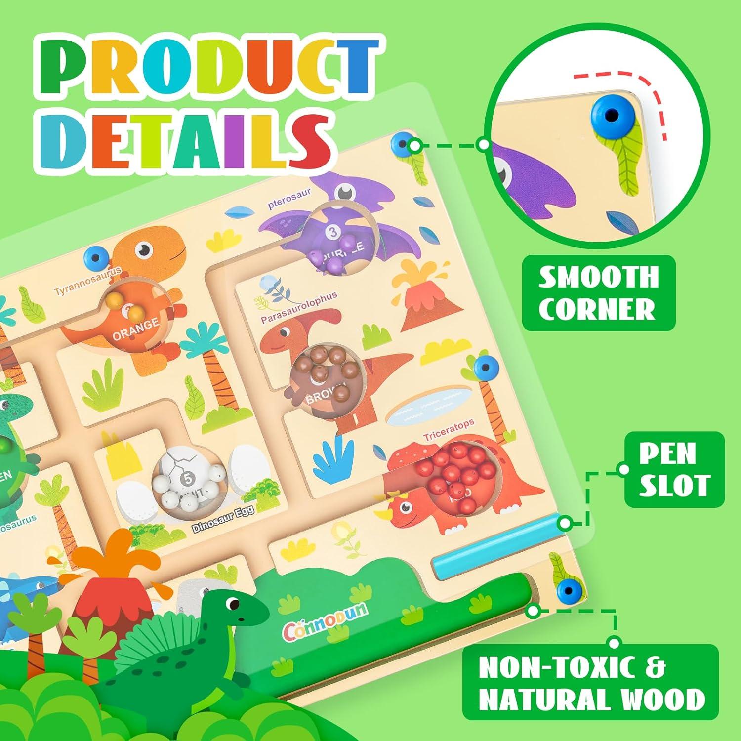 Rompecabezas Magnético de Madera Commodum 33x23 cm para Niños