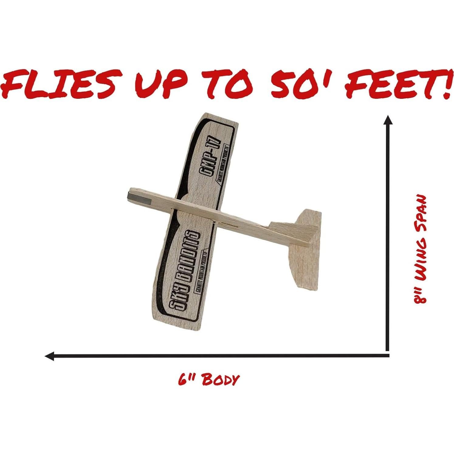 Juego de Aviones de Madera y Espuma Granite Mountain - 12 Kits