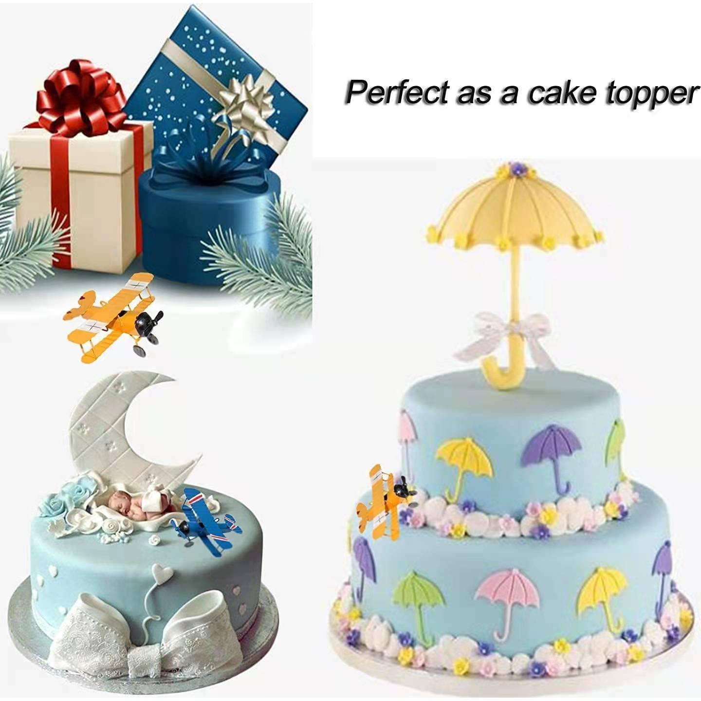 Modelo de Avión Retro de Metal 3 Piezas TTKBHHQ 10x9x5 cm