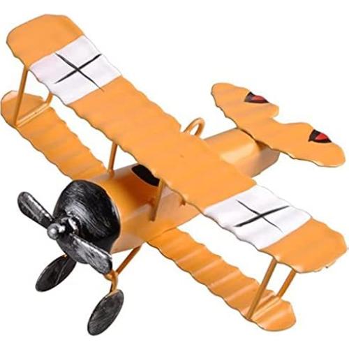 Modelo de Avión Retro de Metal 3 Piezas TTKBHHQ 10x9x5 cm