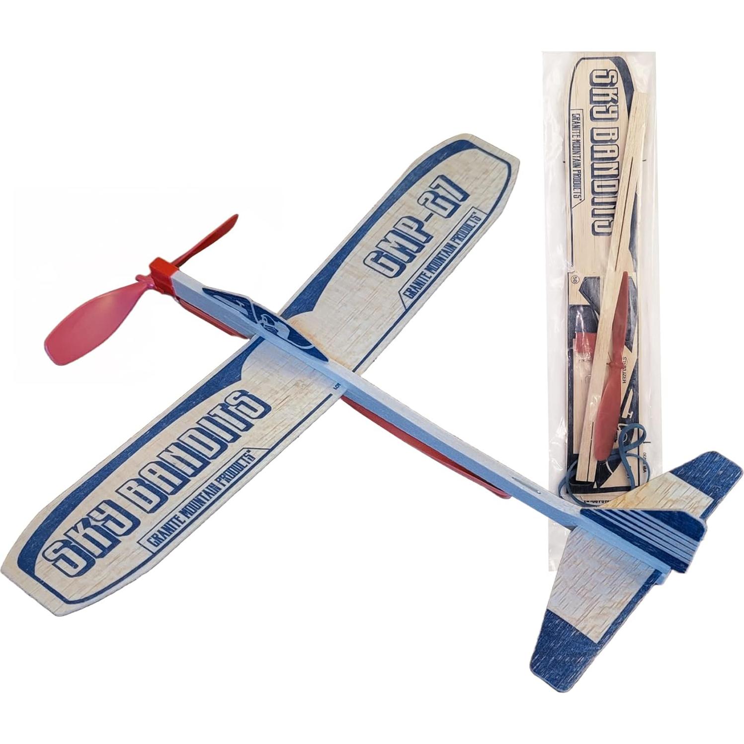 Kit de Aviones de Madera de Balsamo Granite Mountain - 4 Piezas