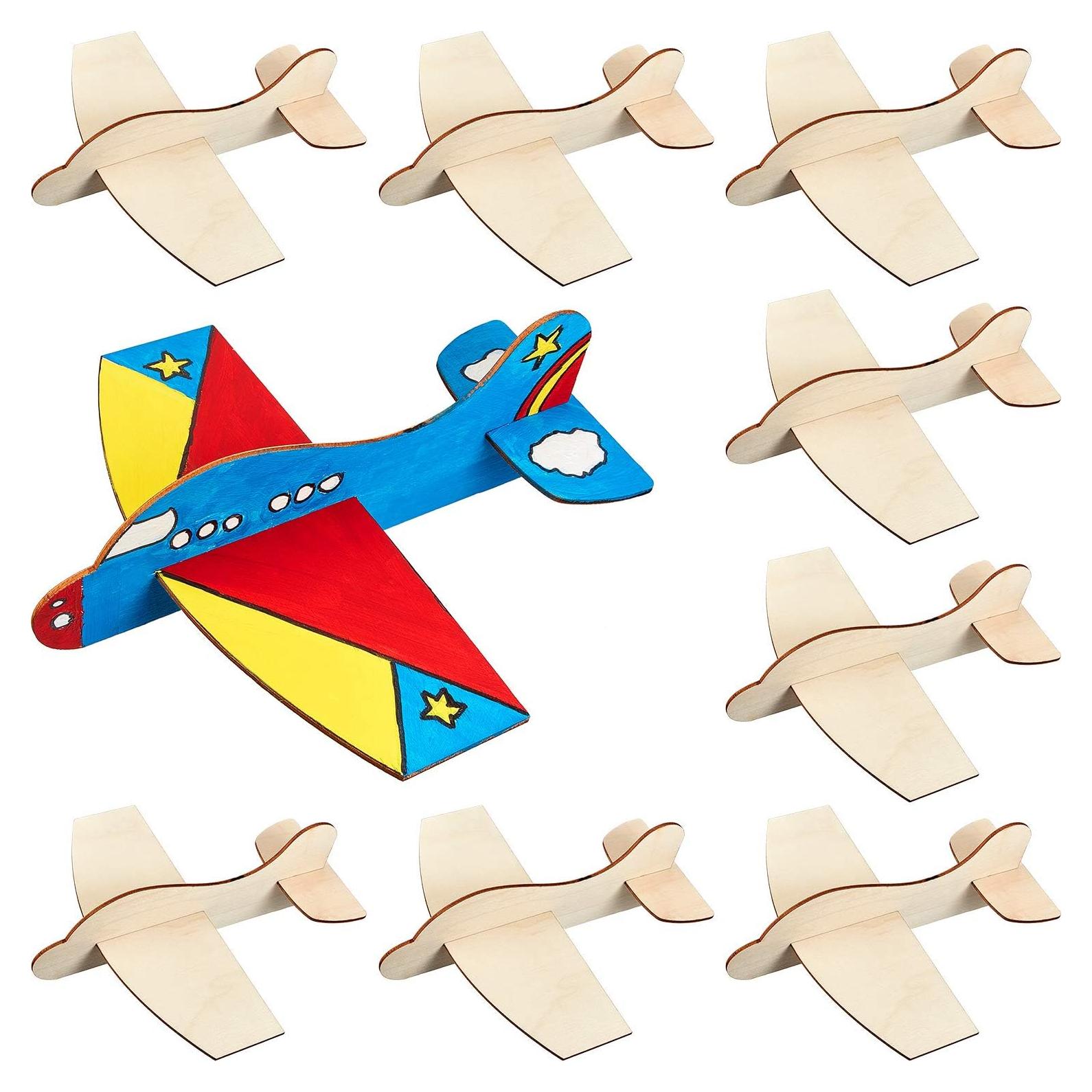 Kits de Aviones de Madera Balsa Gejoy - 8 Paquetes DIY