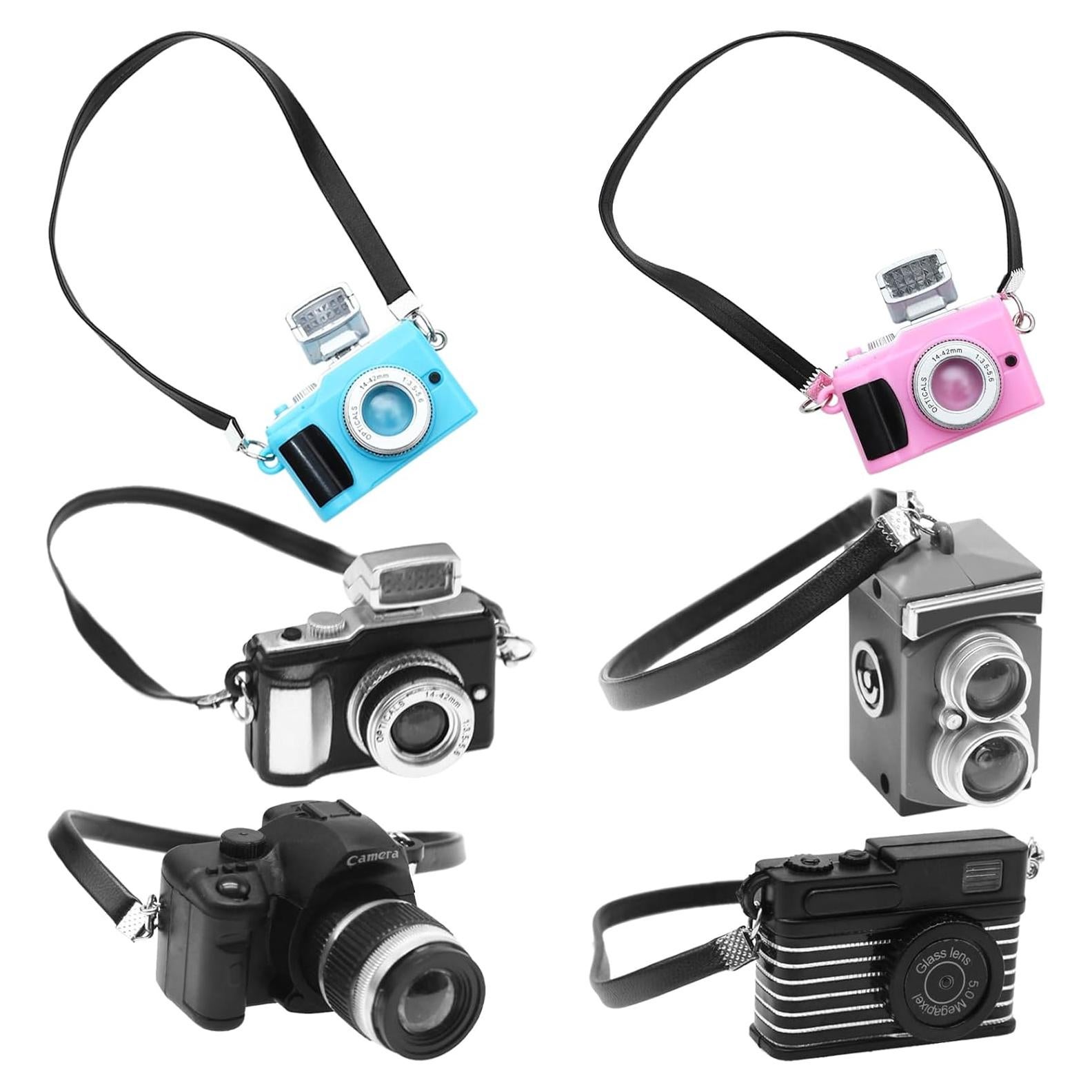 Mini Juguetes de Cámara Vintage ONEST - 6 Piezas para Muñecas