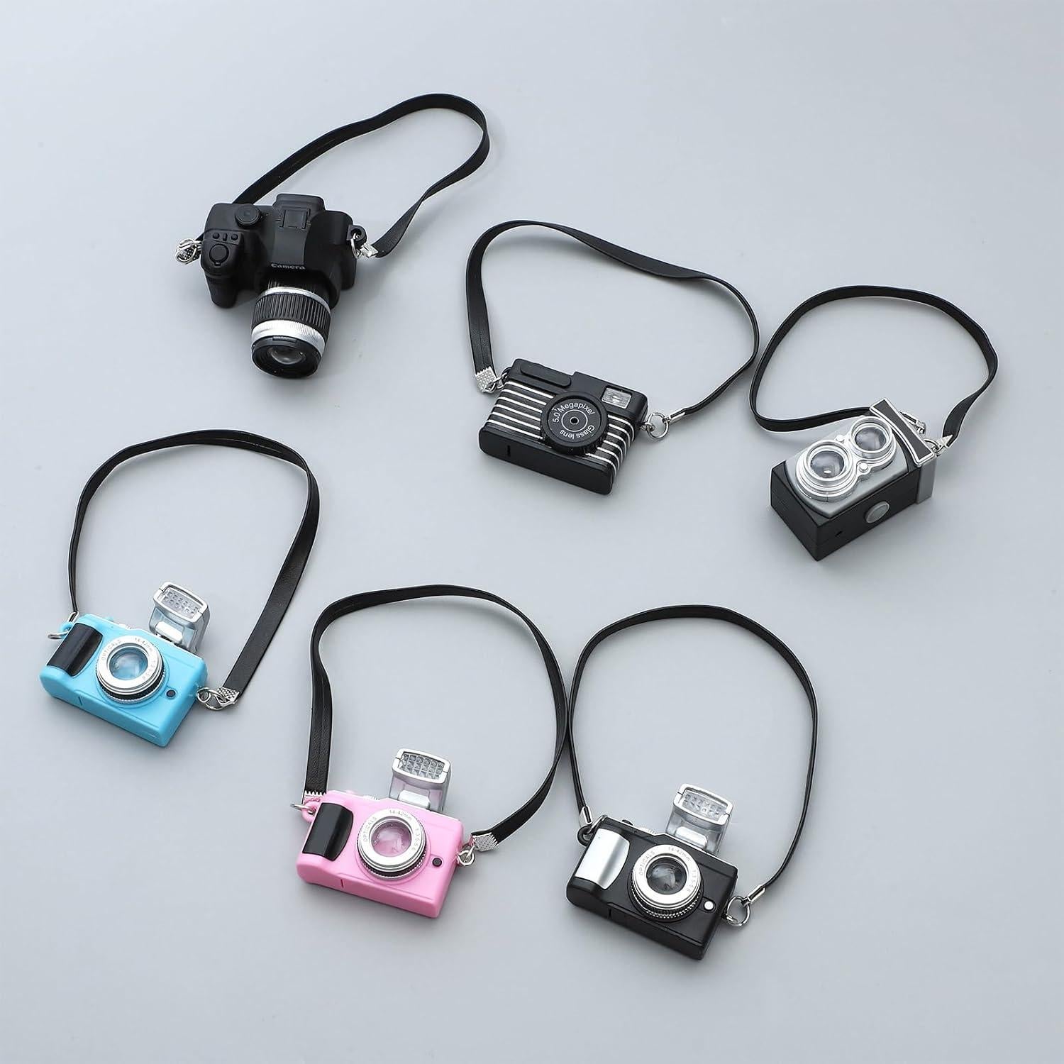 Mini Juguetes de Cámara Vintage ONEST - 6 Piezas para Muñecas
