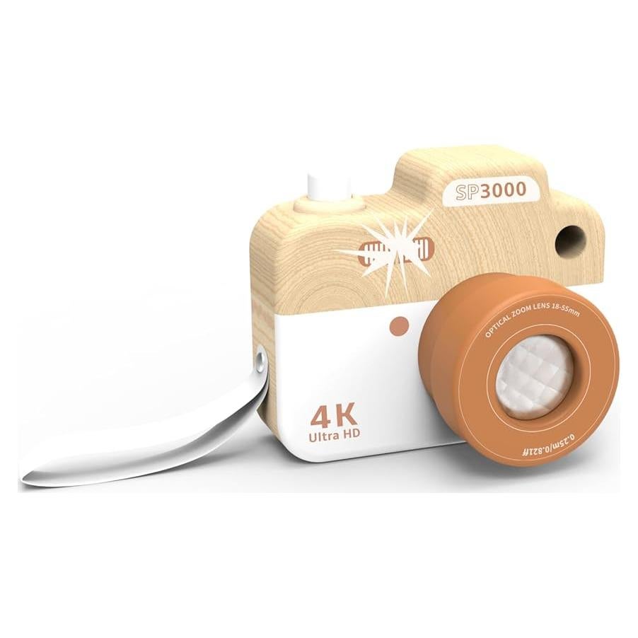 Cámara de Madera Speedy Monkey con Lente de Caleidoscopio