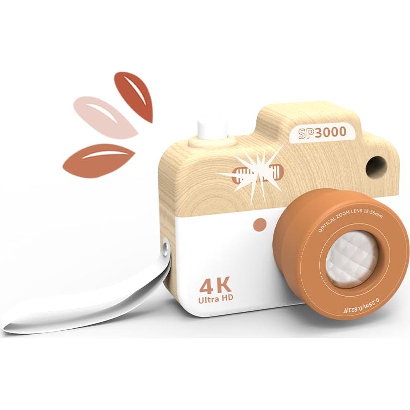 Cámara de Madera Speedy Monkey con Lente de Caleidoscopio