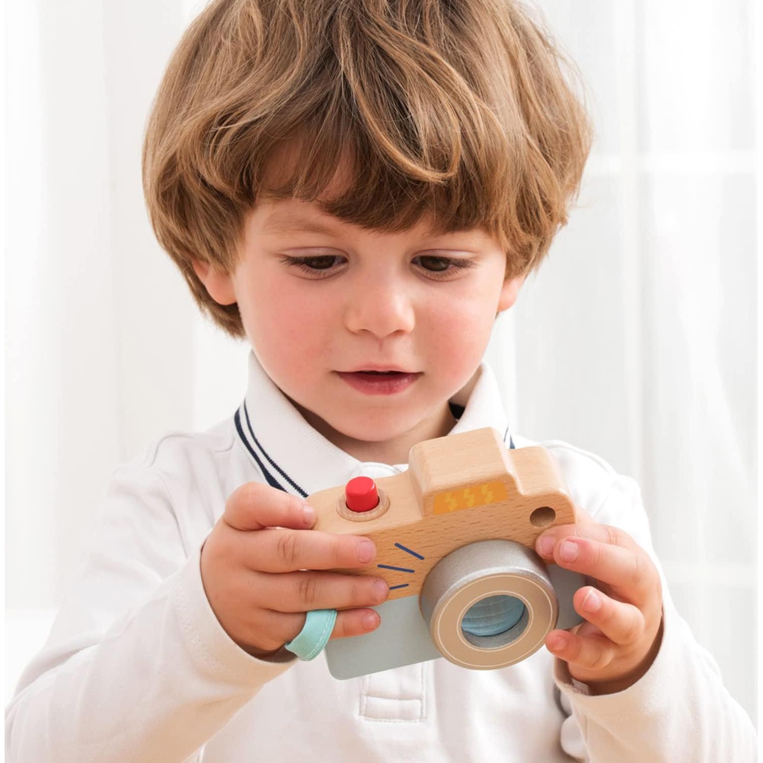 Cámara de Madera Nuevo Juguete Clásico para Niños 18 meses+