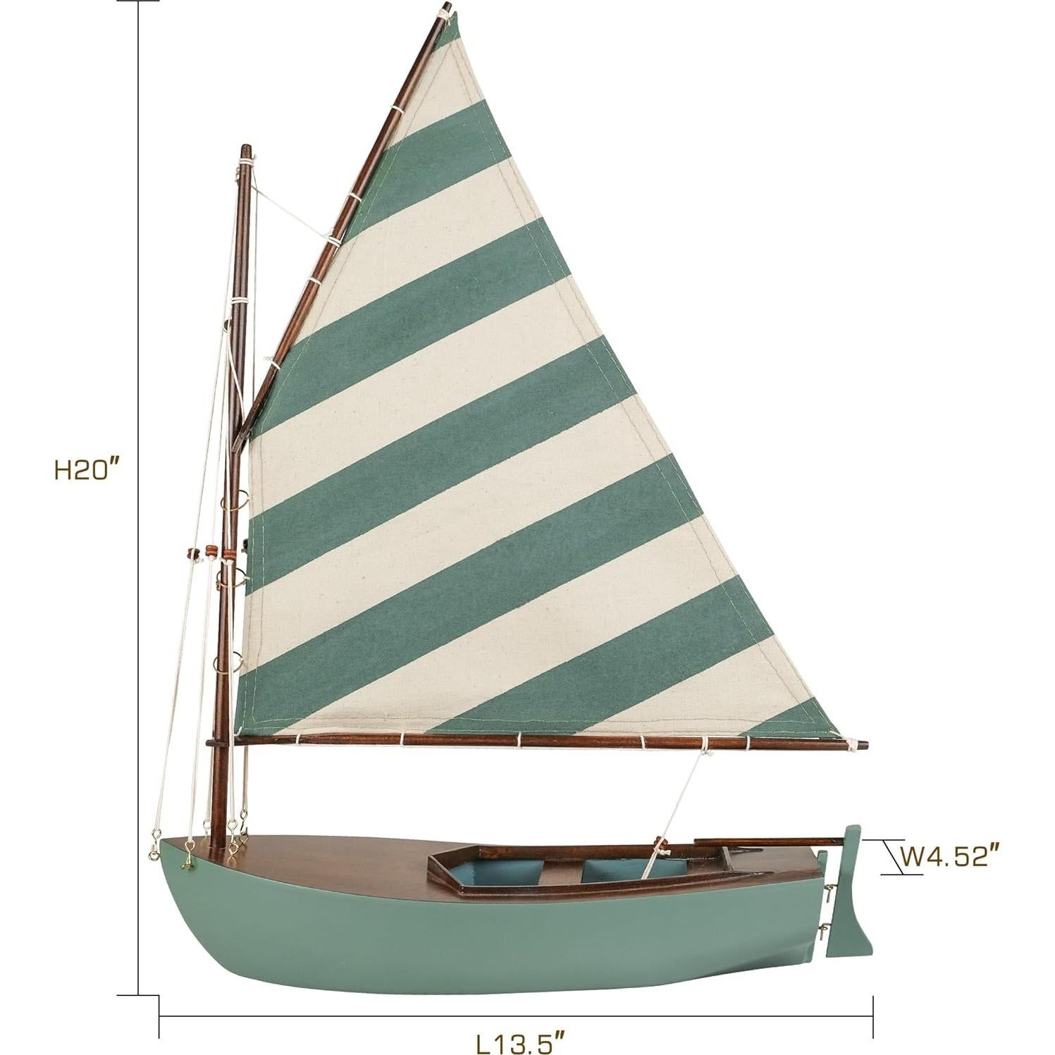 Modelo de Barco de Vela de Madera SAILINGSTORY 34.29x50.8cm