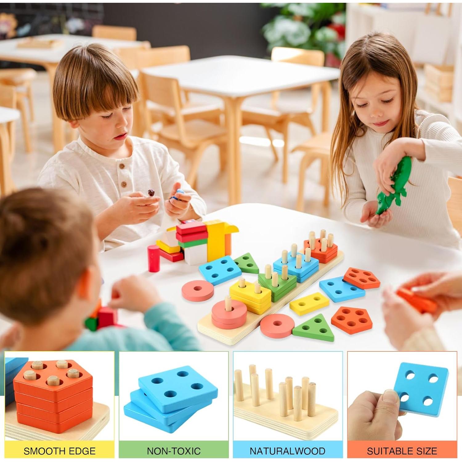 Juguete Educativo de Madera BettRoom para Niños 1-6 Años