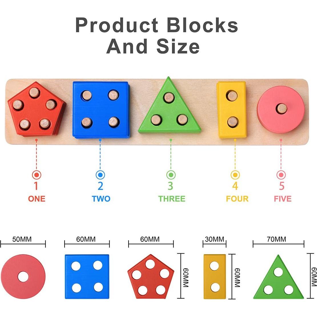 Juguete Educativo de Madera BettRoom para Niños 1-6 Años