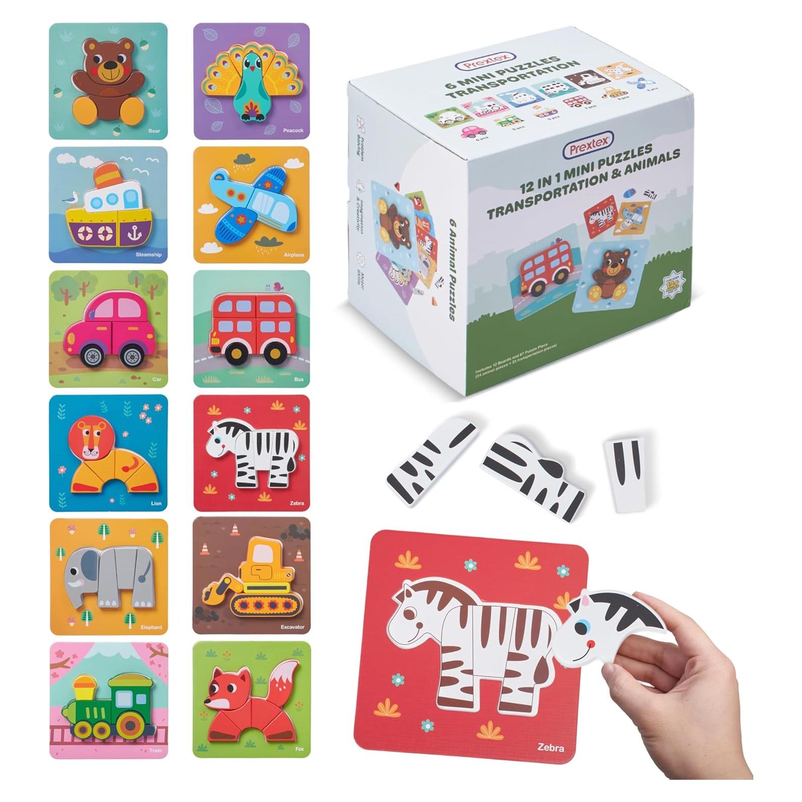 Set de Rompecabezas Prextex de 12 Piezas para Niños