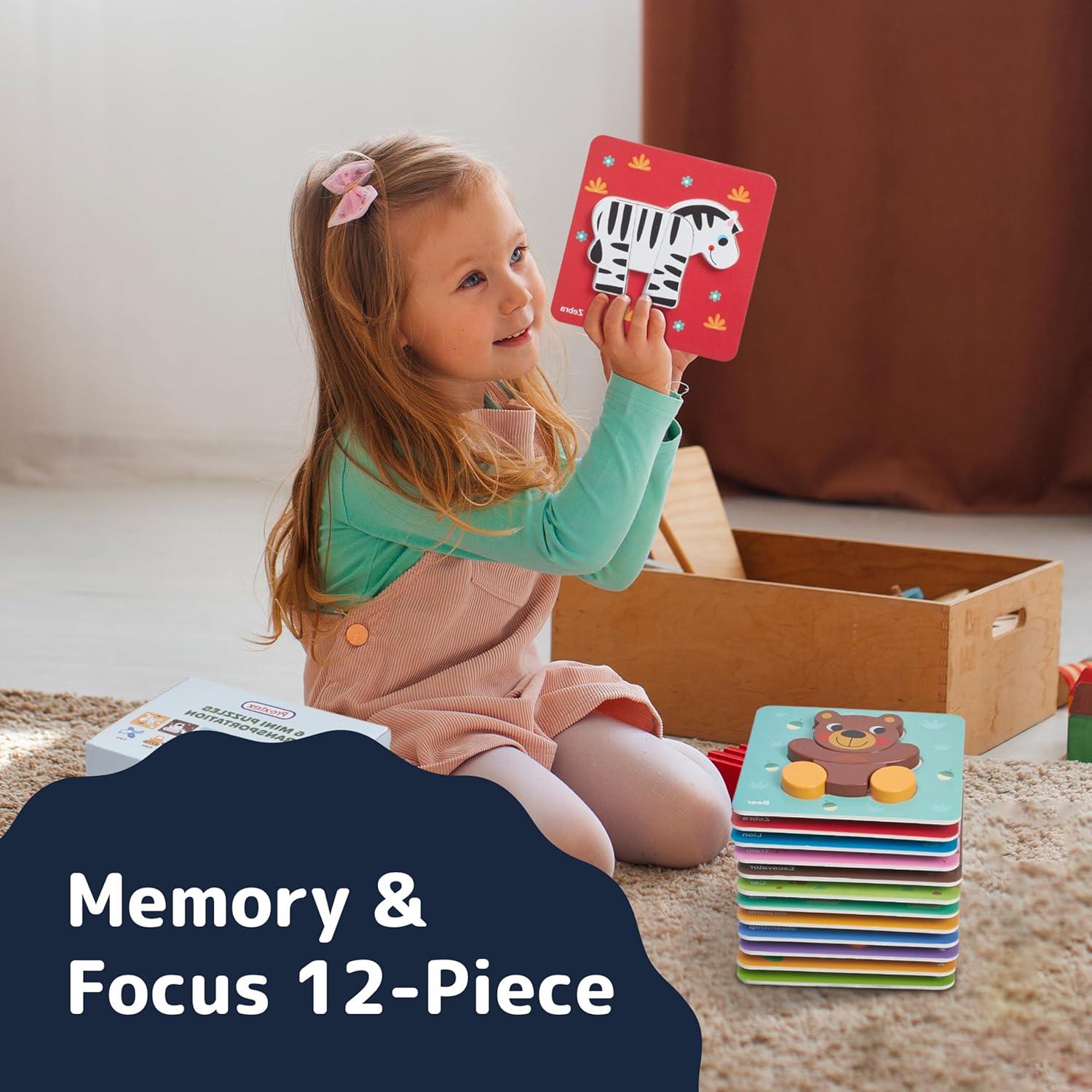 Set de Rompecabezas Prextex de 12 Piezas para Niños