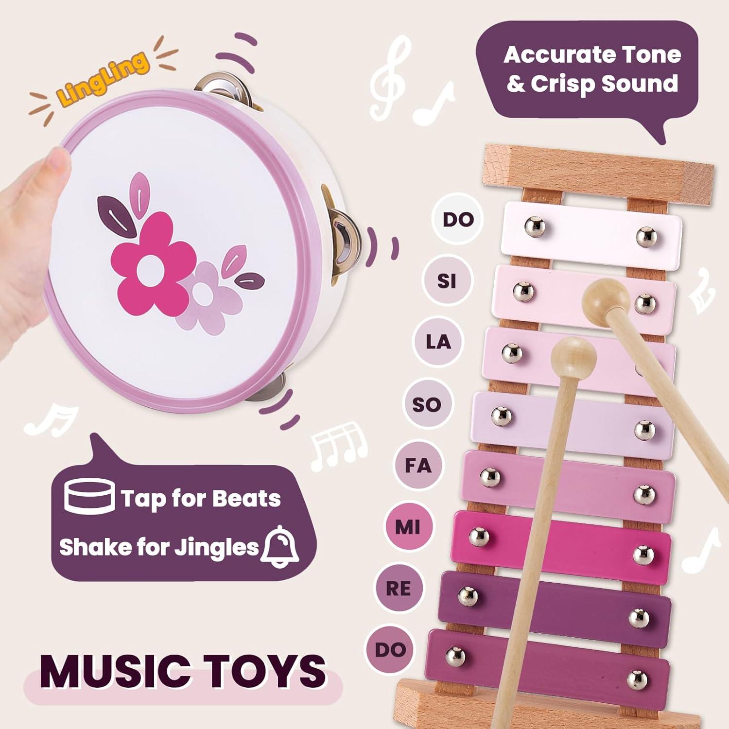 Set de Instrumentos Musicales BUYGER para Bebés 1-3 Años