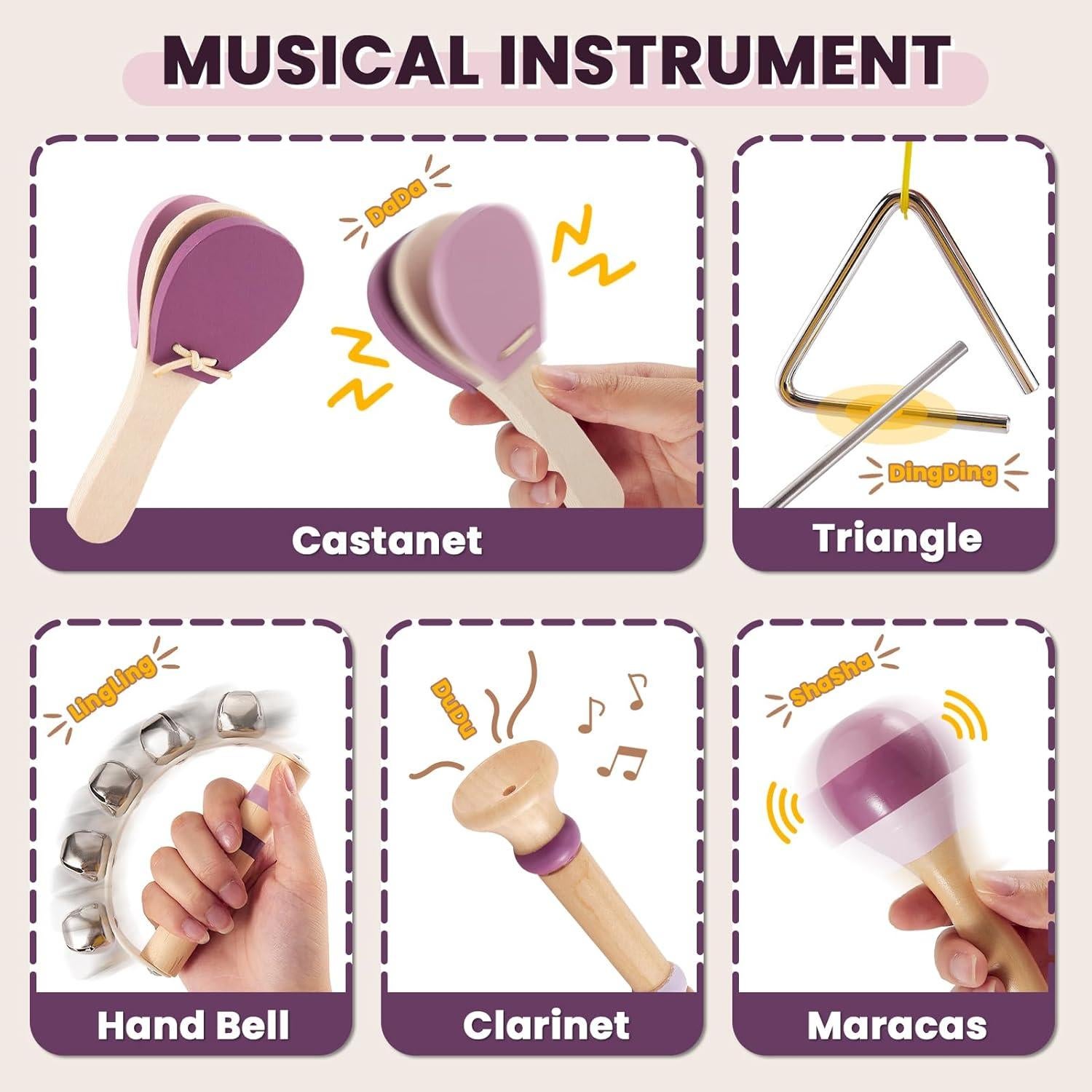 Set de Instrumentos Musicales BUYGER para Bebés 1-3 Años