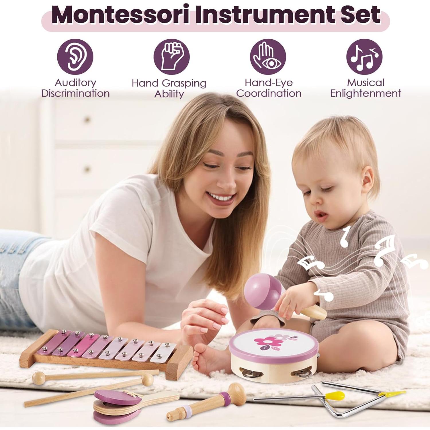 Set de Instrumentos Musicales BUYGER para Bebés 1-3 Años