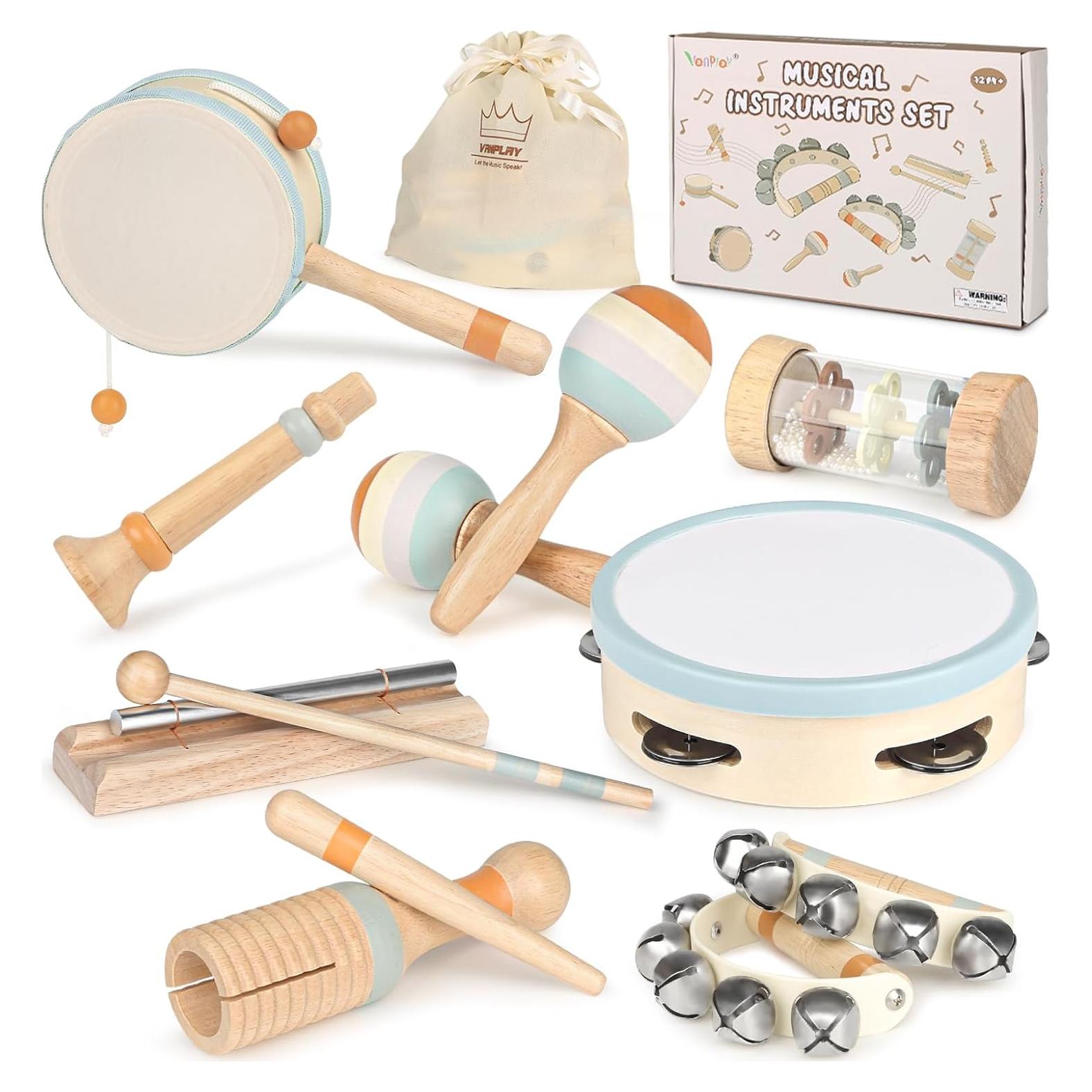 Juguetes Musicales de Madera Vanplay para Niños 1-3 Años