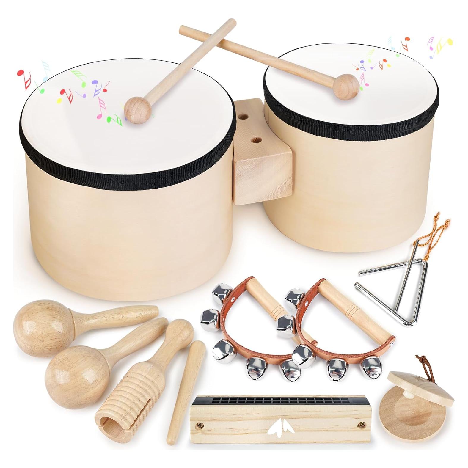 Juego de Batería Infantil Vanplay - Instrumentos Musicales 7 Piezas