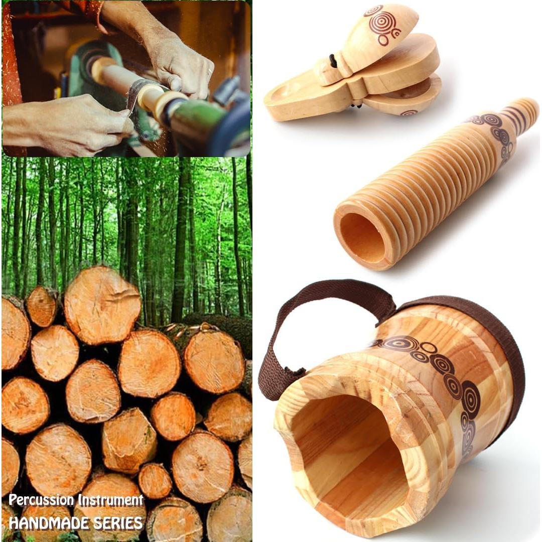 Juego de Instrumentos Musicales de Madera Kallwong - 7 Piezas