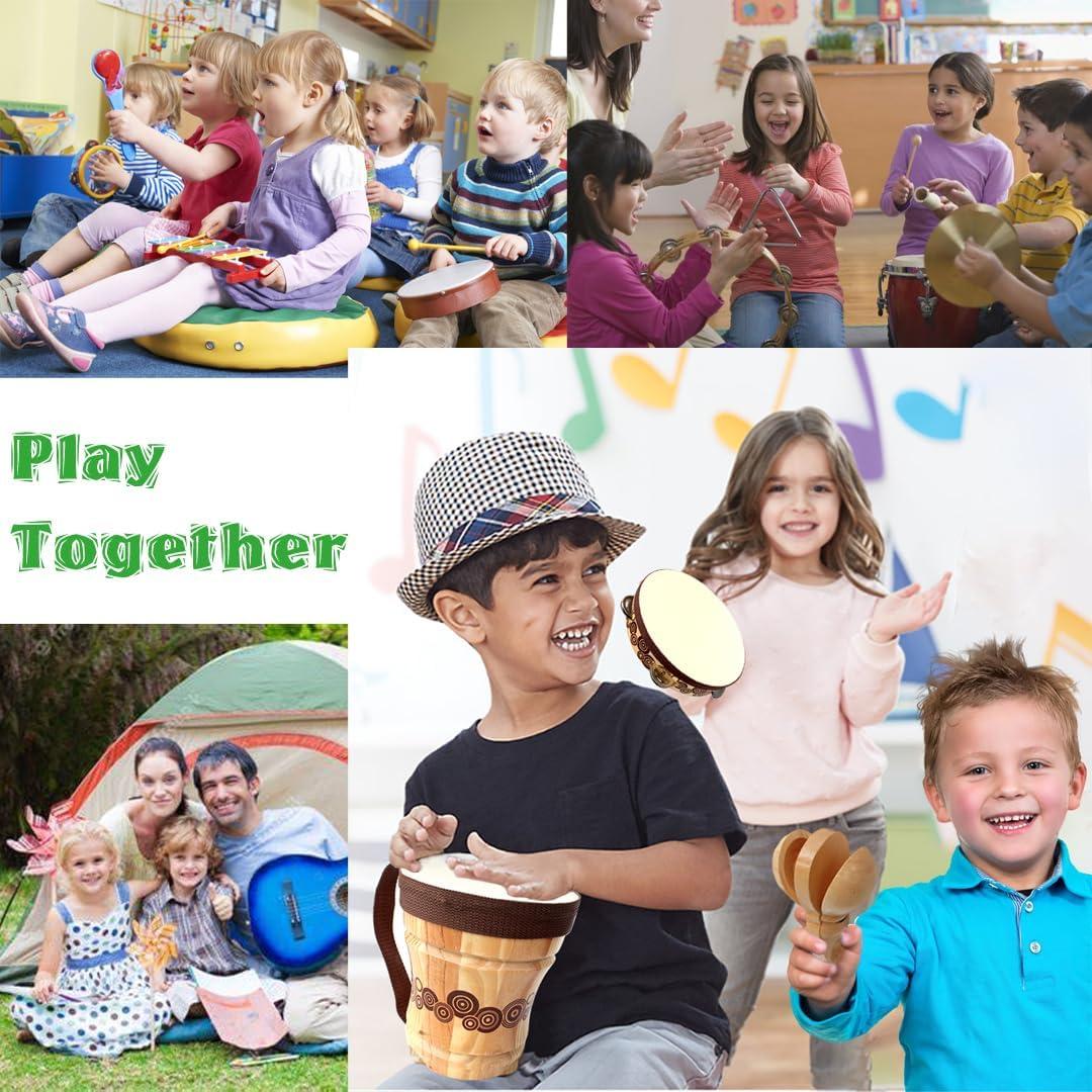 Juego de Instrumentos Musicales de Madera Kallwong - 7 Piezas