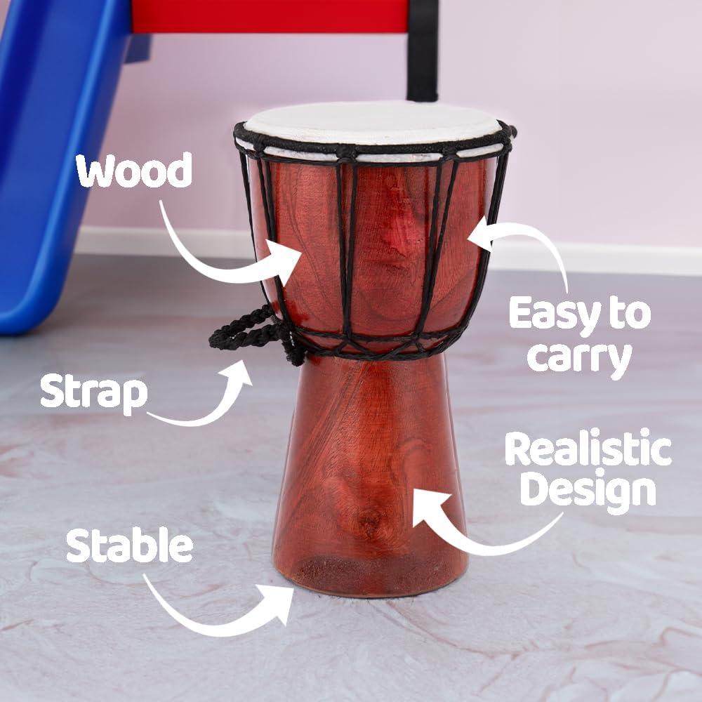 Tambor Miniatura de Madera ArtCreativity 20 cm para Niños
