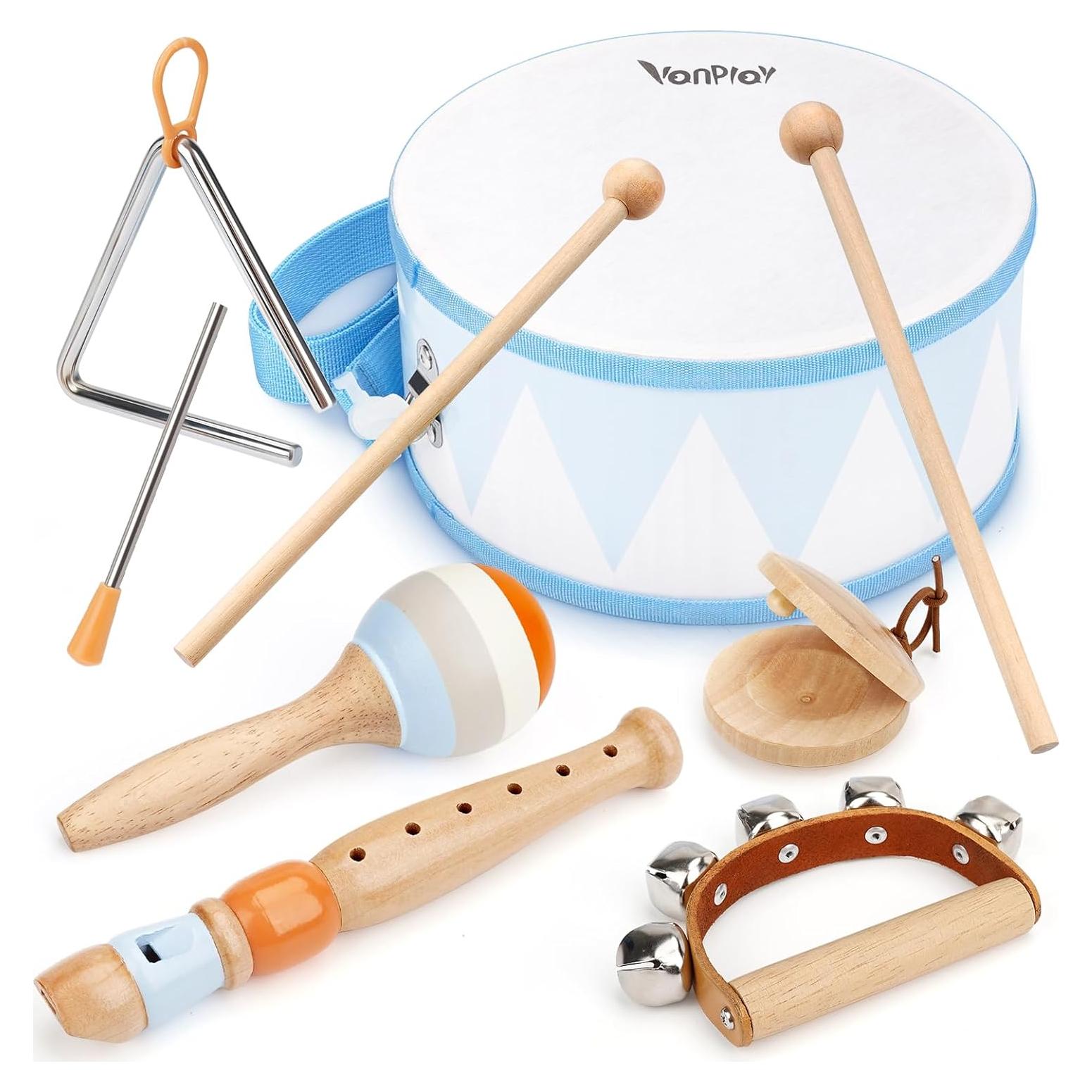 Juego de Batería Infantil Vanplay - 6 Instrumentos Musicales