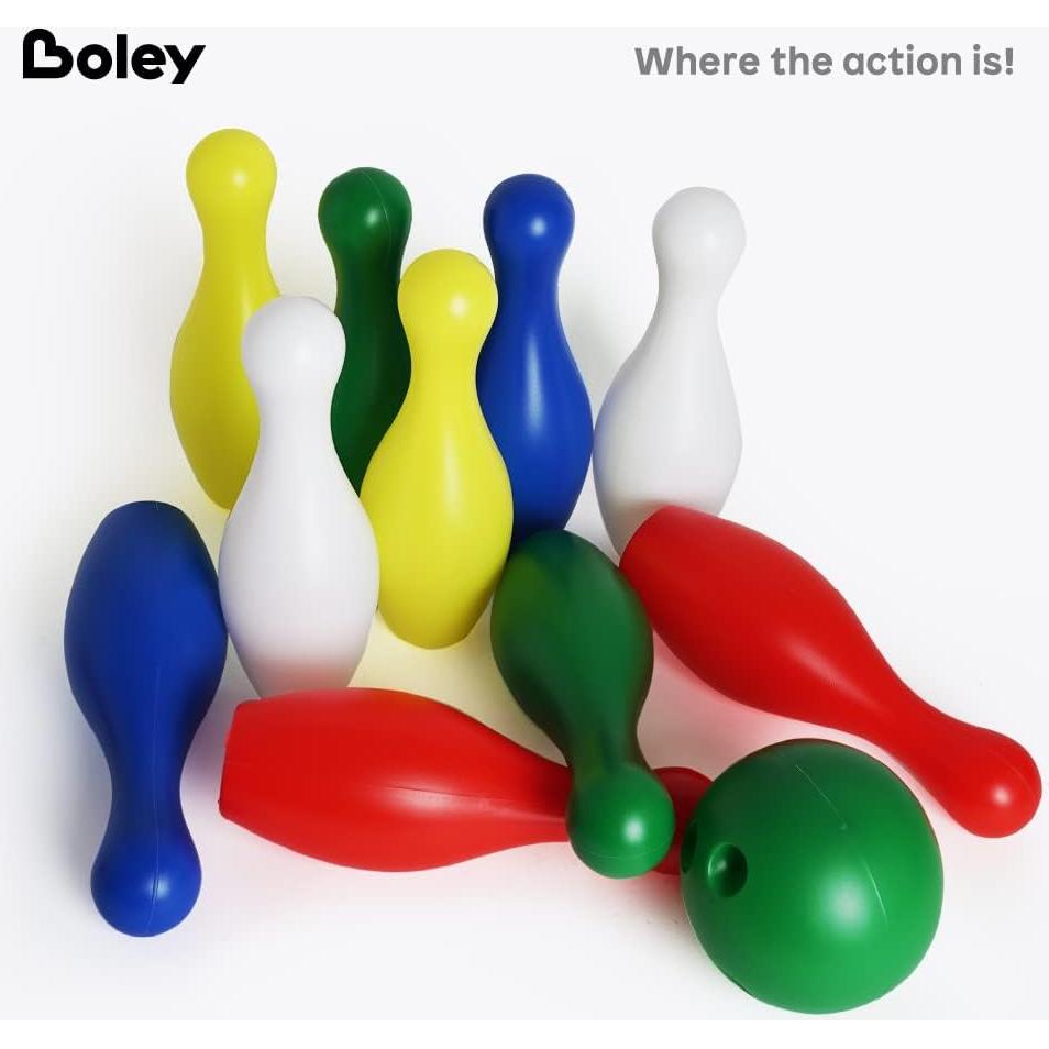 Juego de Bolos para Niños Boley - 12 Piezas Multicolor
