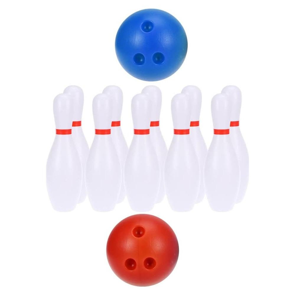 Juego de Bolos Miniatura Toyvian 2 Piezas Decoración Casa Muñecas