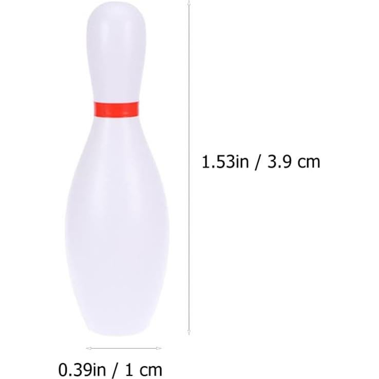 Juego de Bolos Miniatura Toyvian 2 Piezas Decoración Casa Muñecas