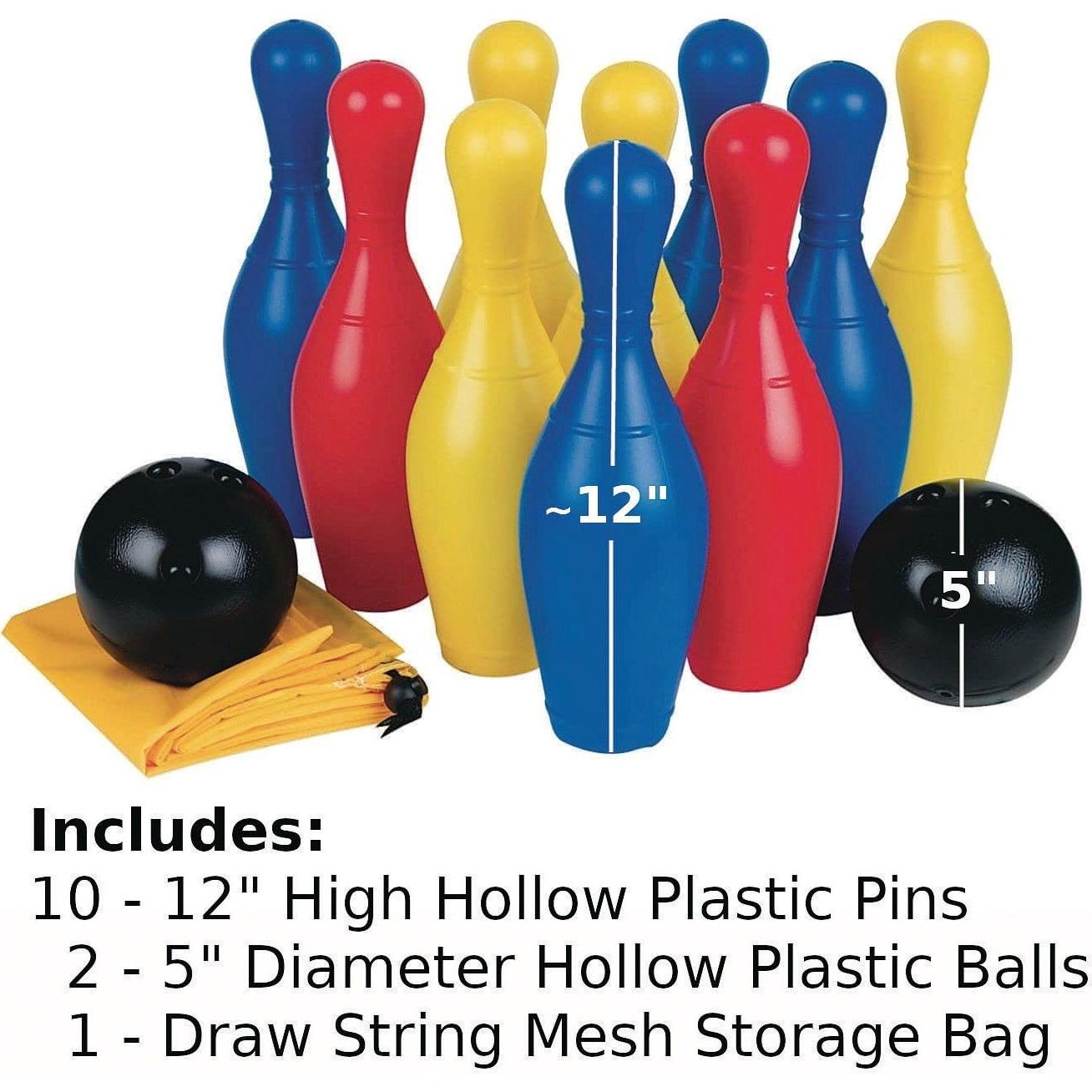 Conjunto de Bolos de Plástico S&S Worldwide 10 Pines 29.2 cm