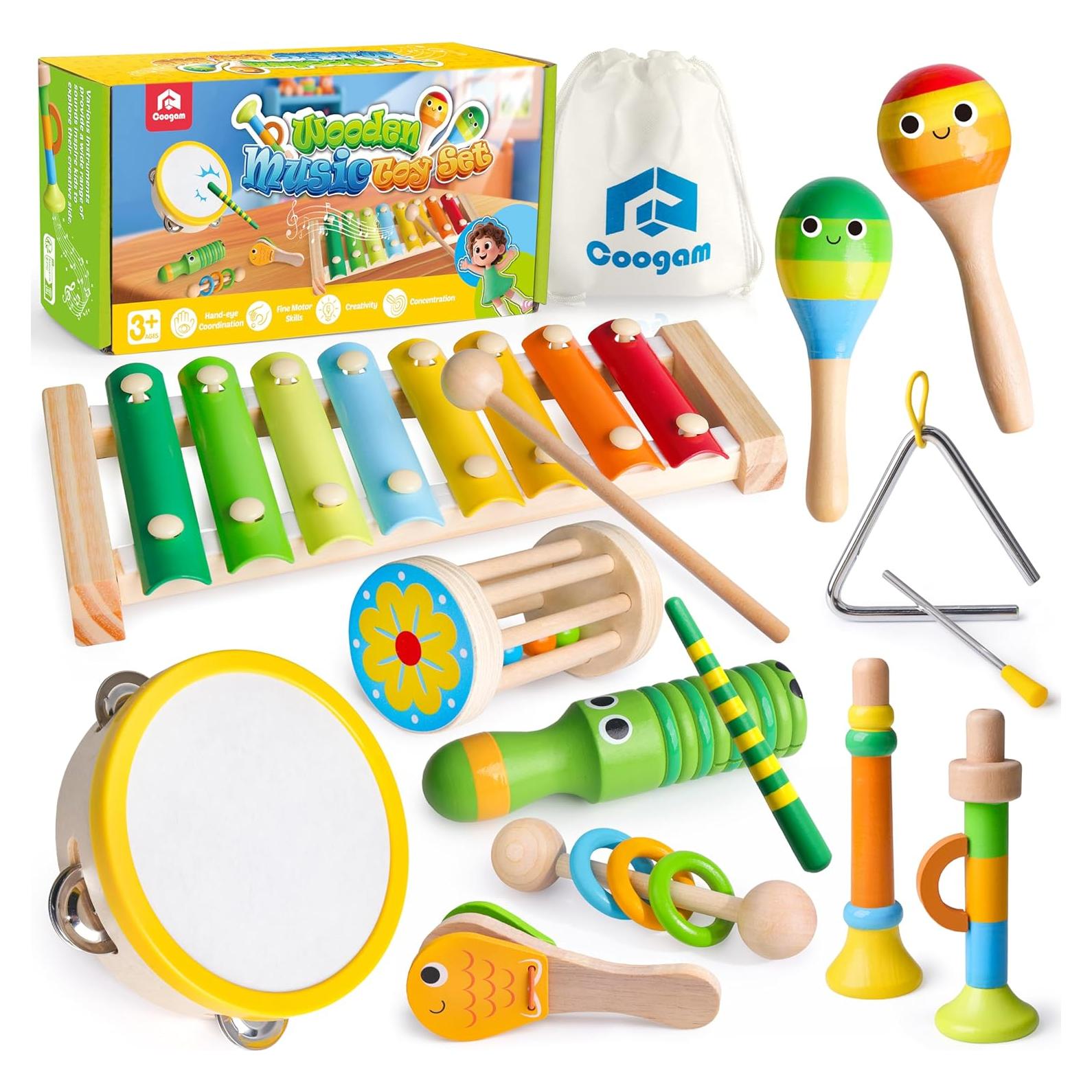 Juego de Instrumentos Musicales Coogam para Niños 3+ Años