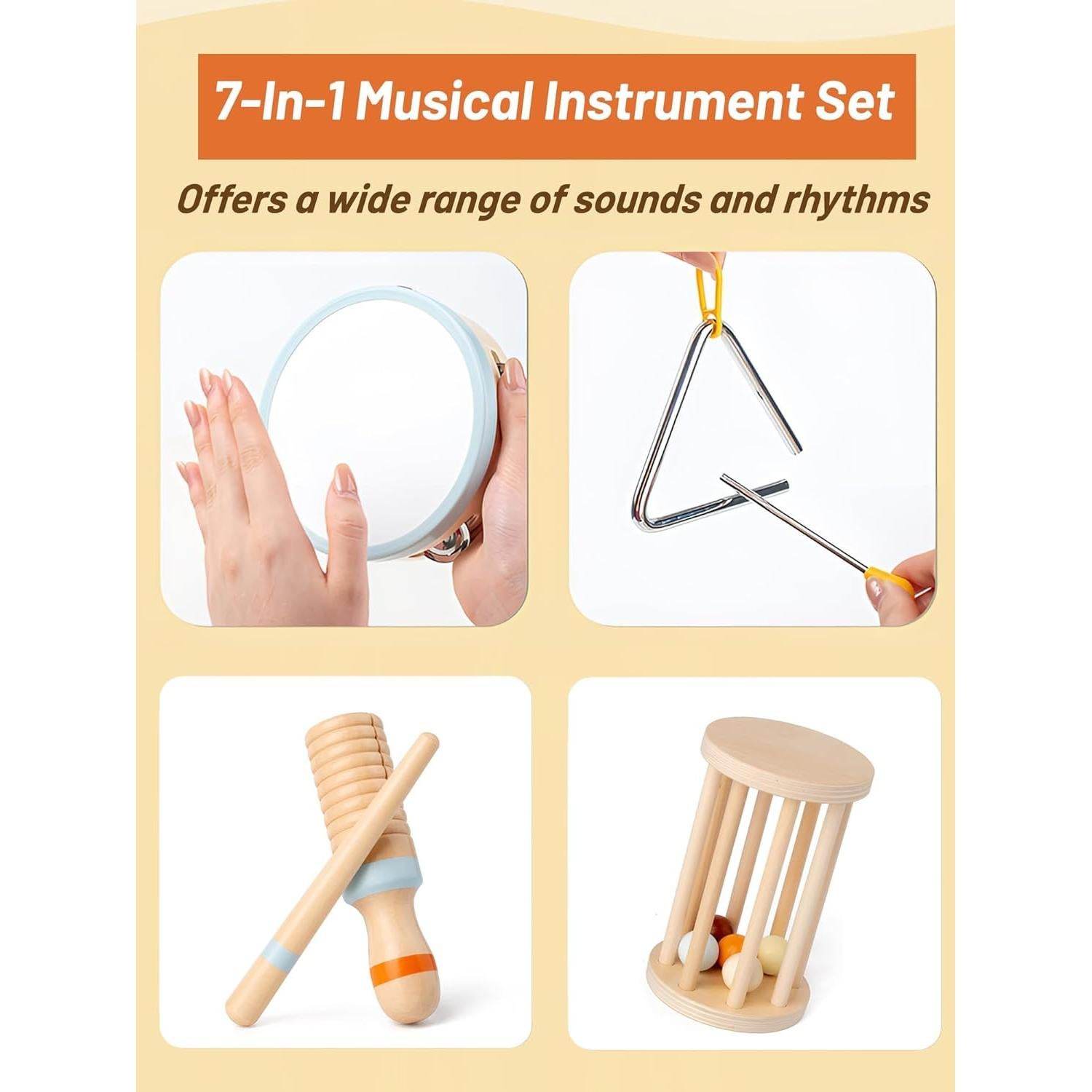 Juego de Instrumentos Musicales Aerofrog para Niños 3+