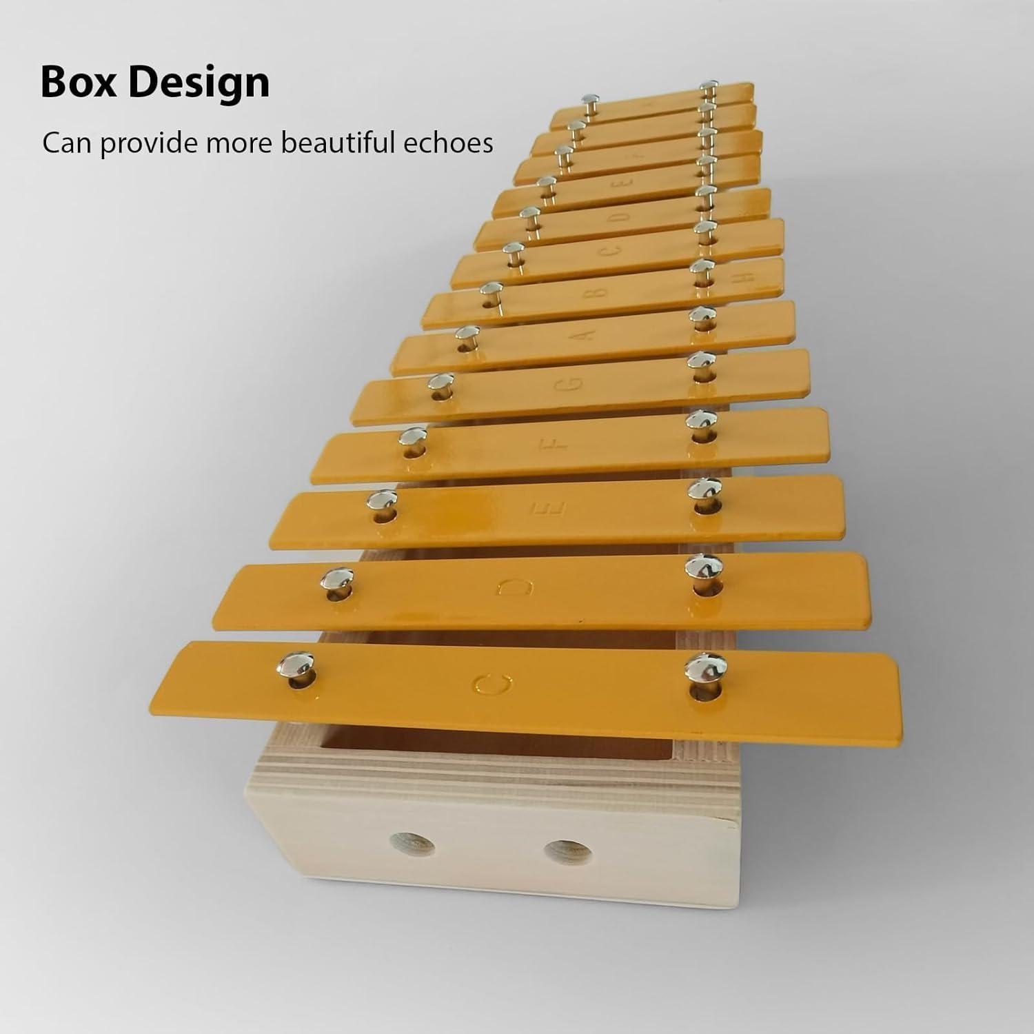 Xilófono de Madera Btuty 13 Notas con 2 Mazos para Principiantes