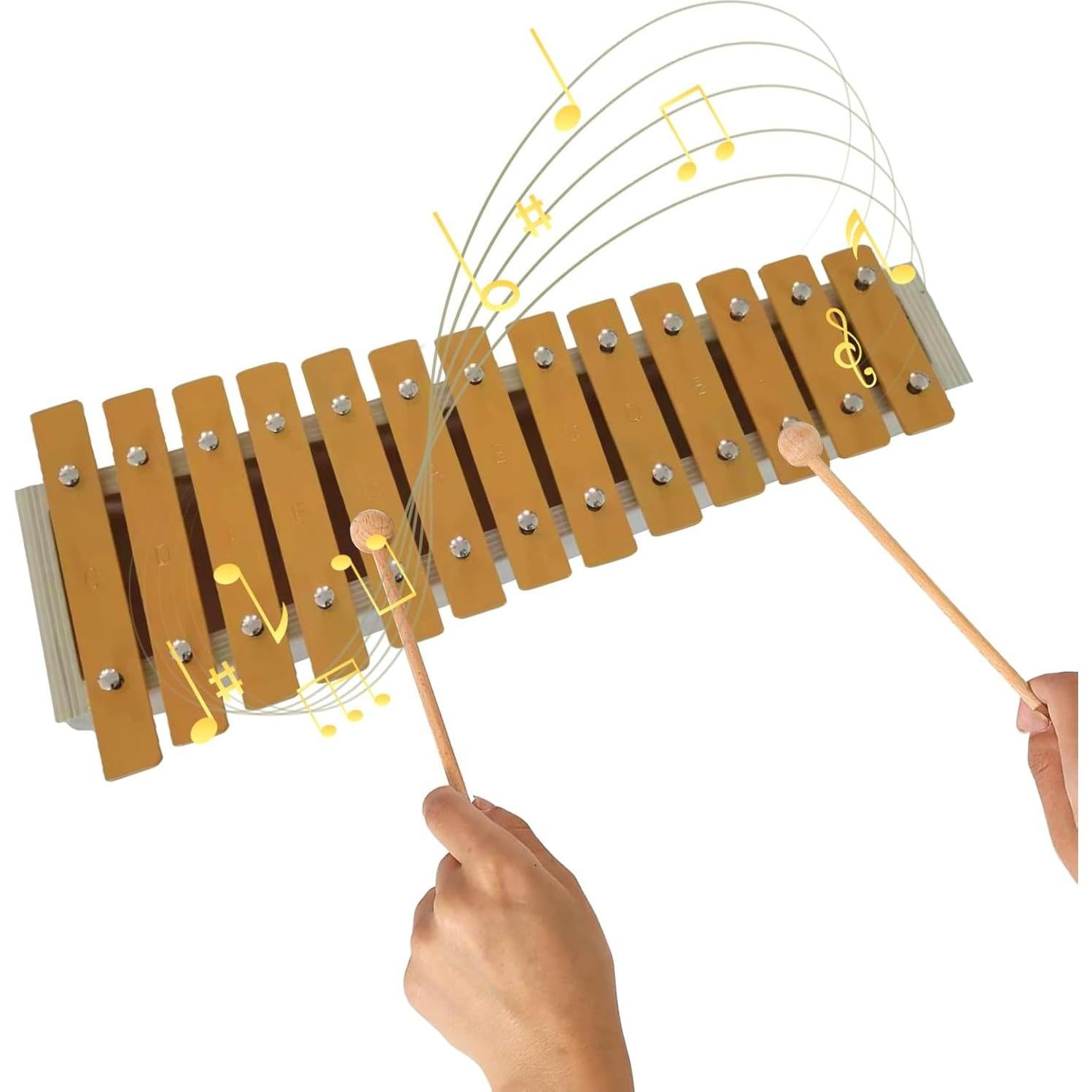 Xilófono de Madera Btuty 13 Notas con 2 Mazos para Principiantes