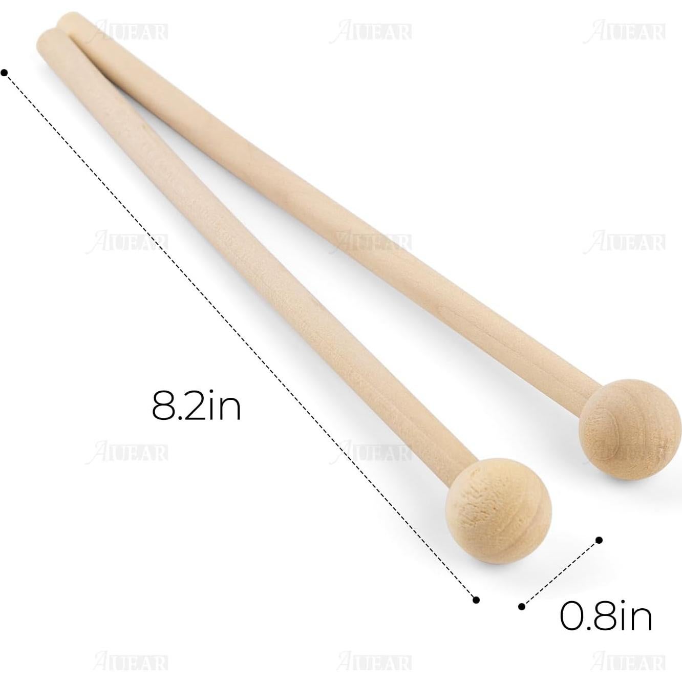 Martillos de Percusión de Madera AUEAR 20.32 cm con Goma