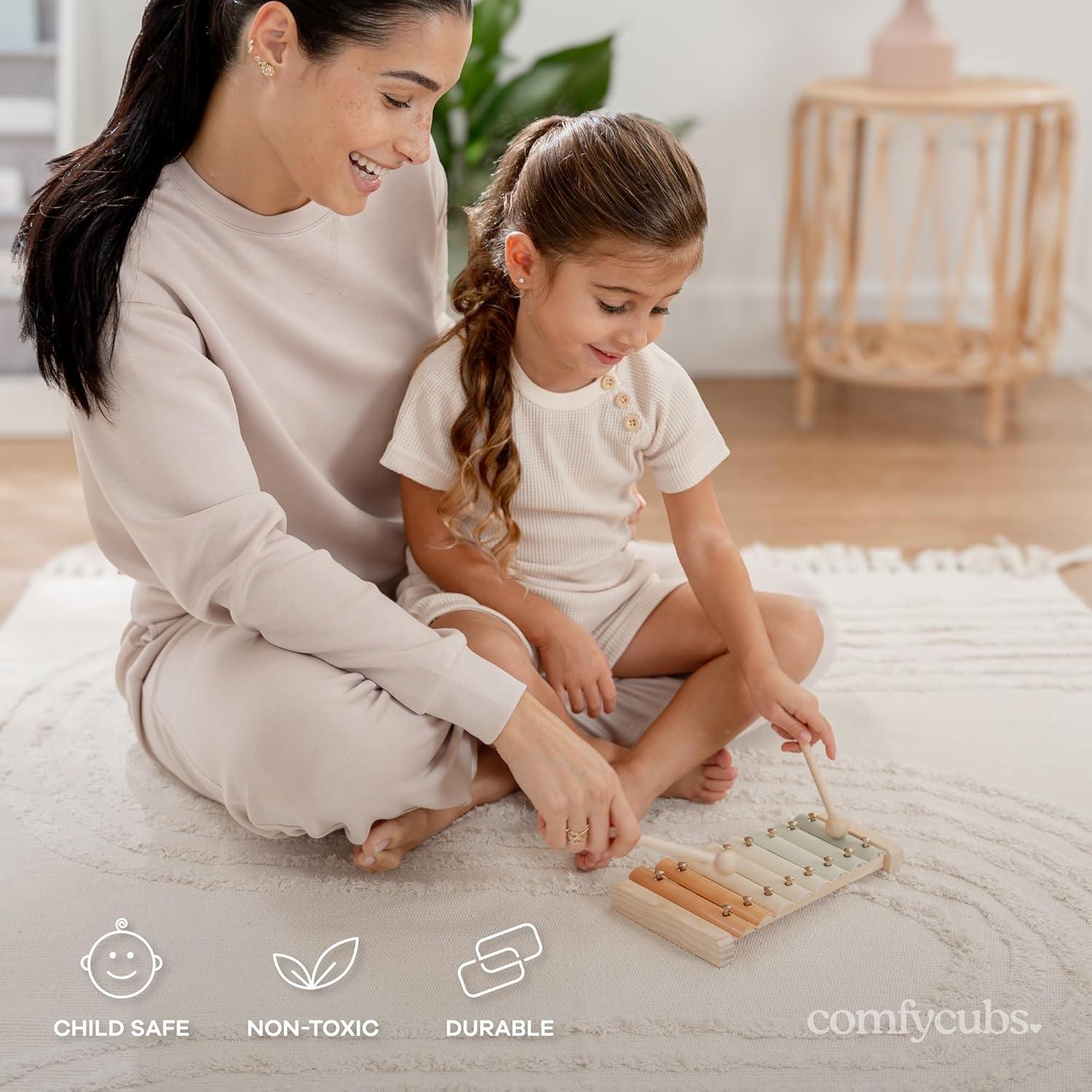 Xilófono Comfy Cubs para Niños - Instrumento Musical Colorido