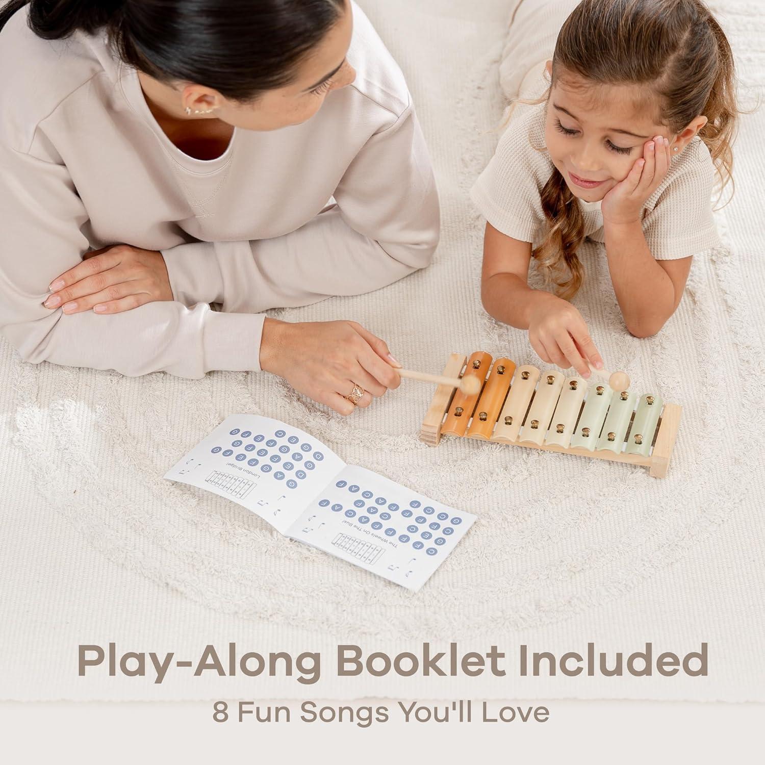 Xilófono Comfy Cubs para Niños - Instrumento Musical Colorido