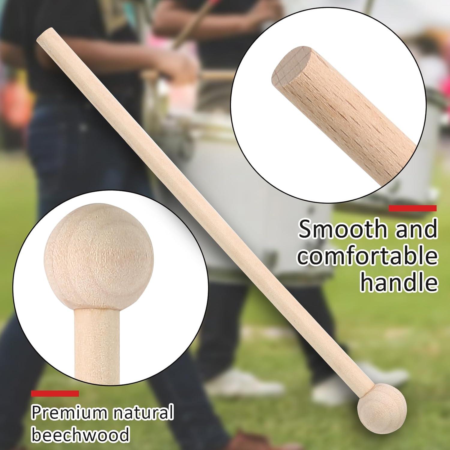 Martillos de Madera Biaungdo para Xilófono - 4 Piezas 22cm