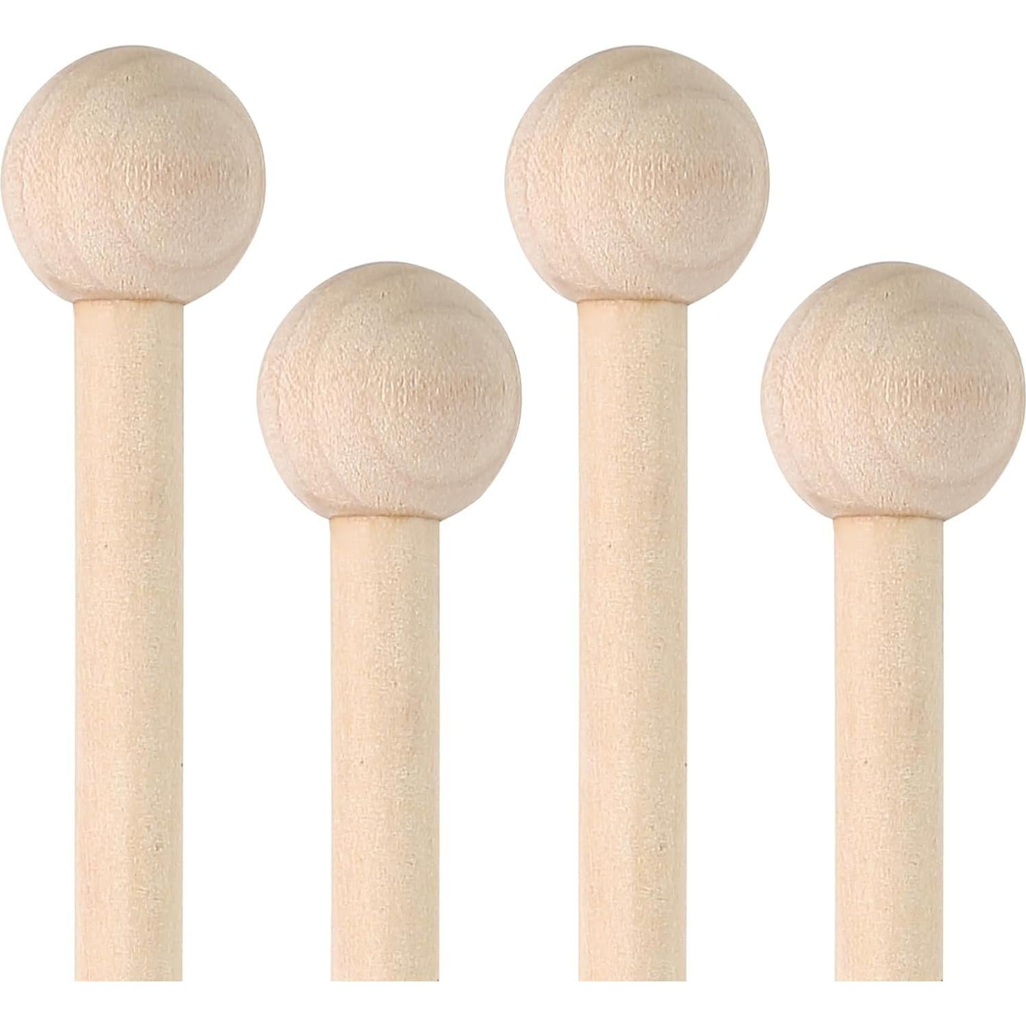 Martillos de Madera Biaungdo para Xilófono - 4 Piezas 22cm