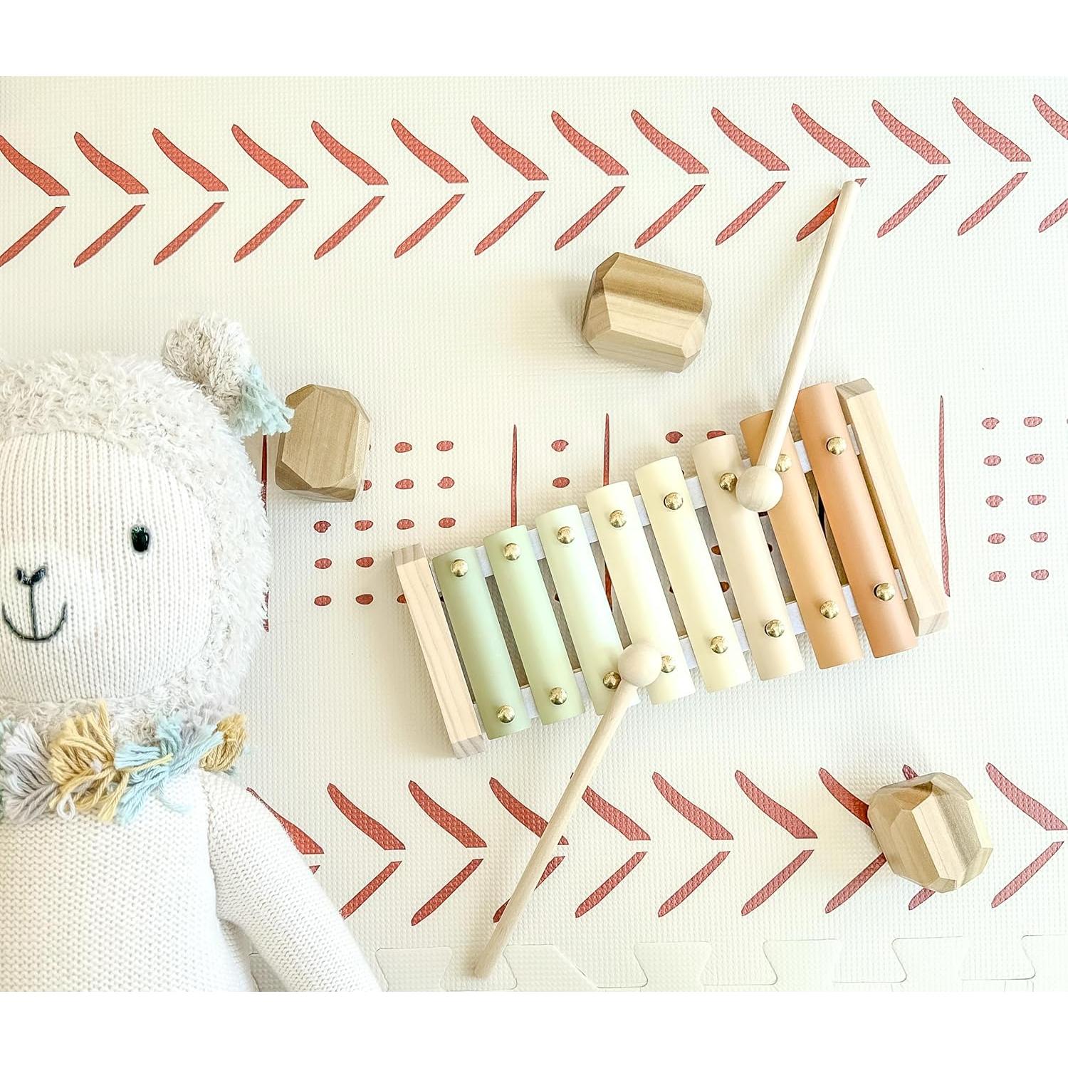 Xilófono de Madera y Juego Conectar Cuatro - Brooklyn Neutral