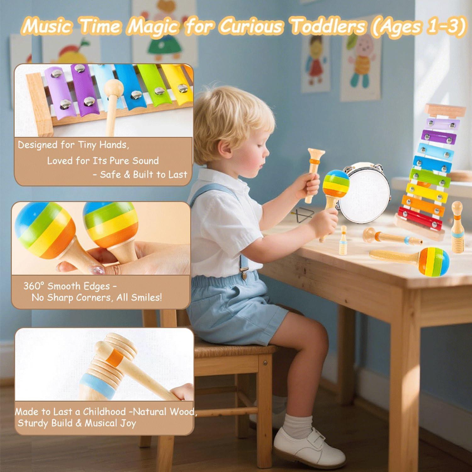 Set de Juguetes Musicales MINGKIDS para Niños 1-3 Años