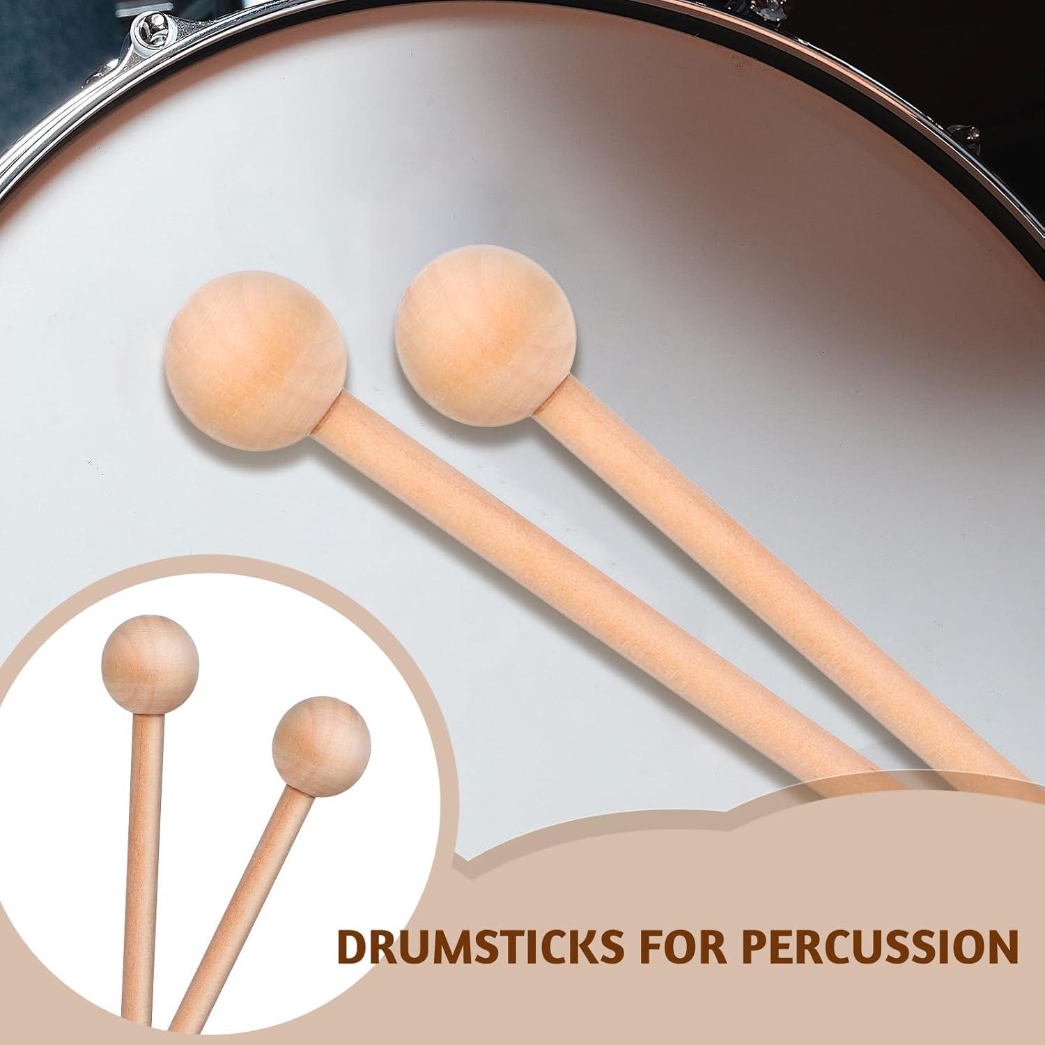 Mazos de Percusión de Madera 2 Pcs 20.5 cm para Glockenspiel