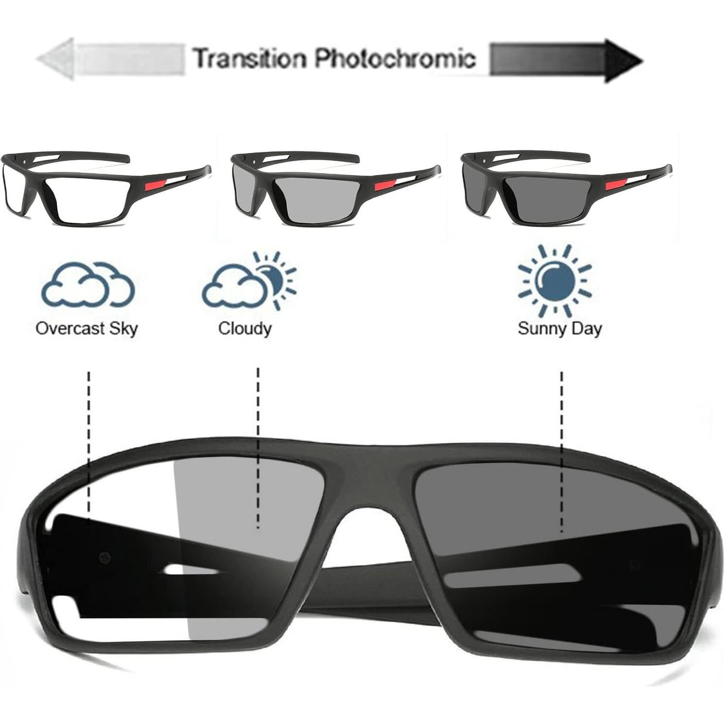 Gafas de lectura fotocromáticas UV400 para hombres - 1.75x