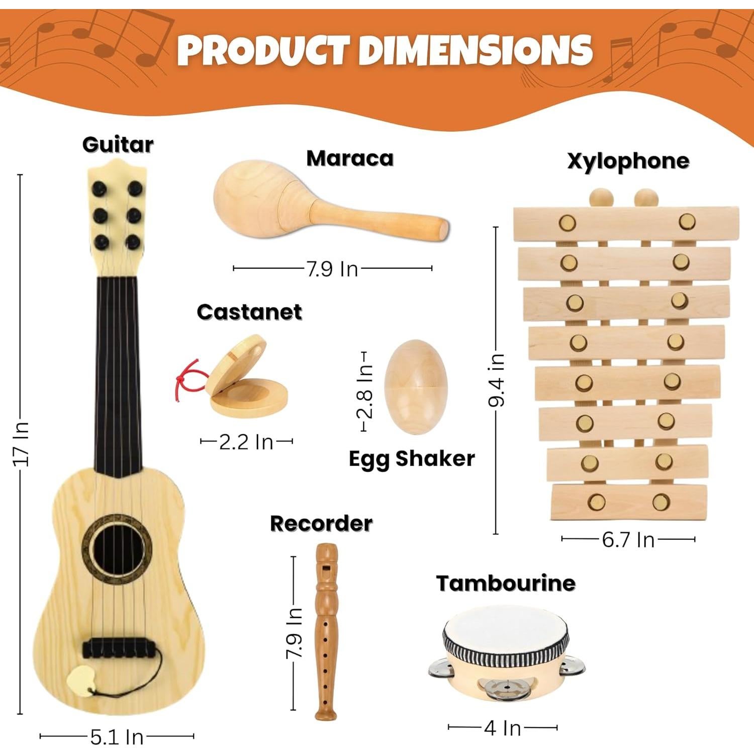 Set de Instrumentos Musicales de Madera L Learning Toy Boxes