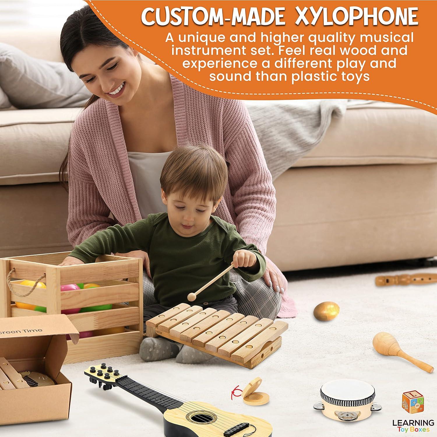 Set de Instrumentos Musicales de Madera L Learning Toy Boxes